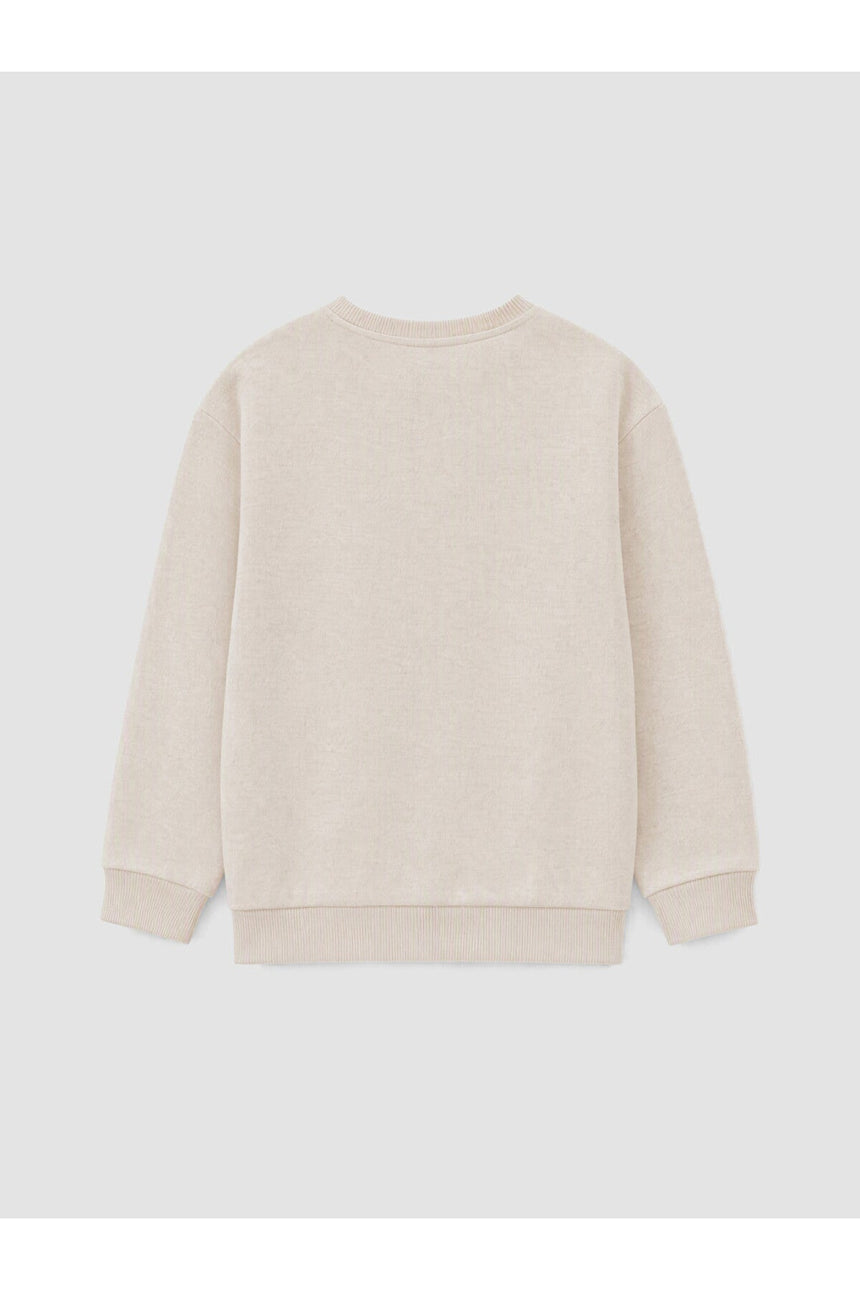 LC Waikiki Çocuk Şardonlu Sweatshirt W6BG89B1 - Kahverengi