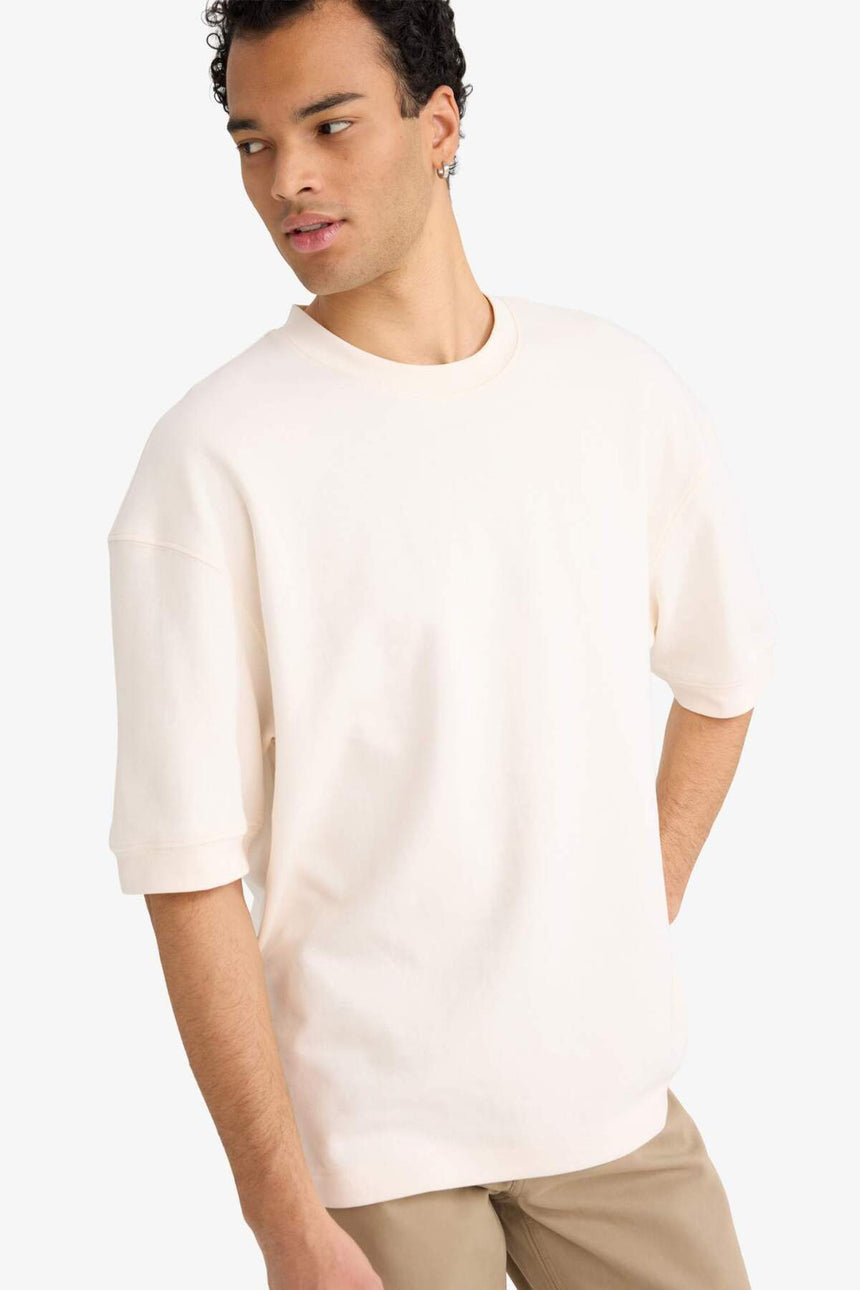 Defacto Erkek Knitted B4844AX - Ekru