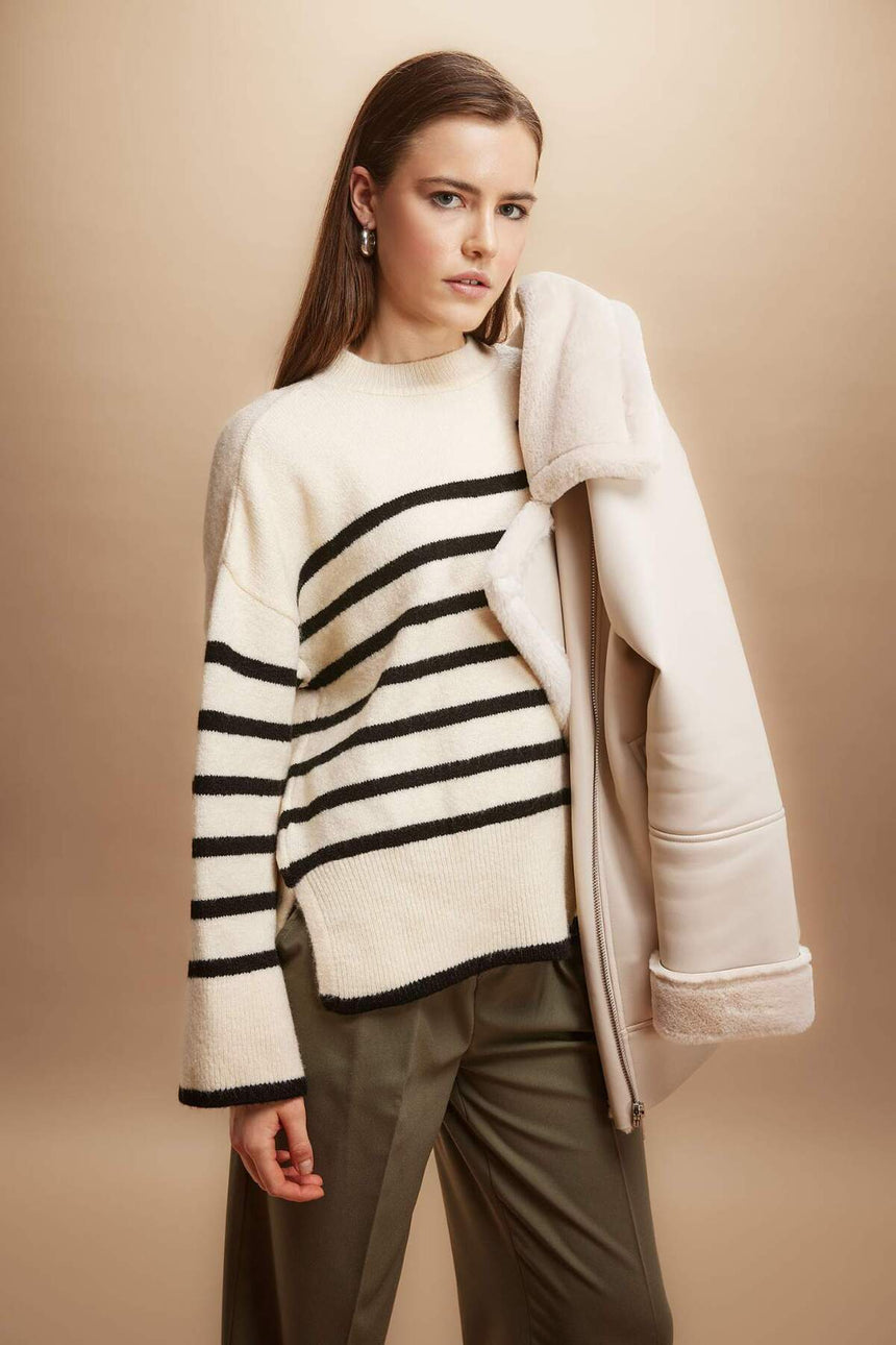 Defacto Kadın Pullover A7047Ax - Ekru