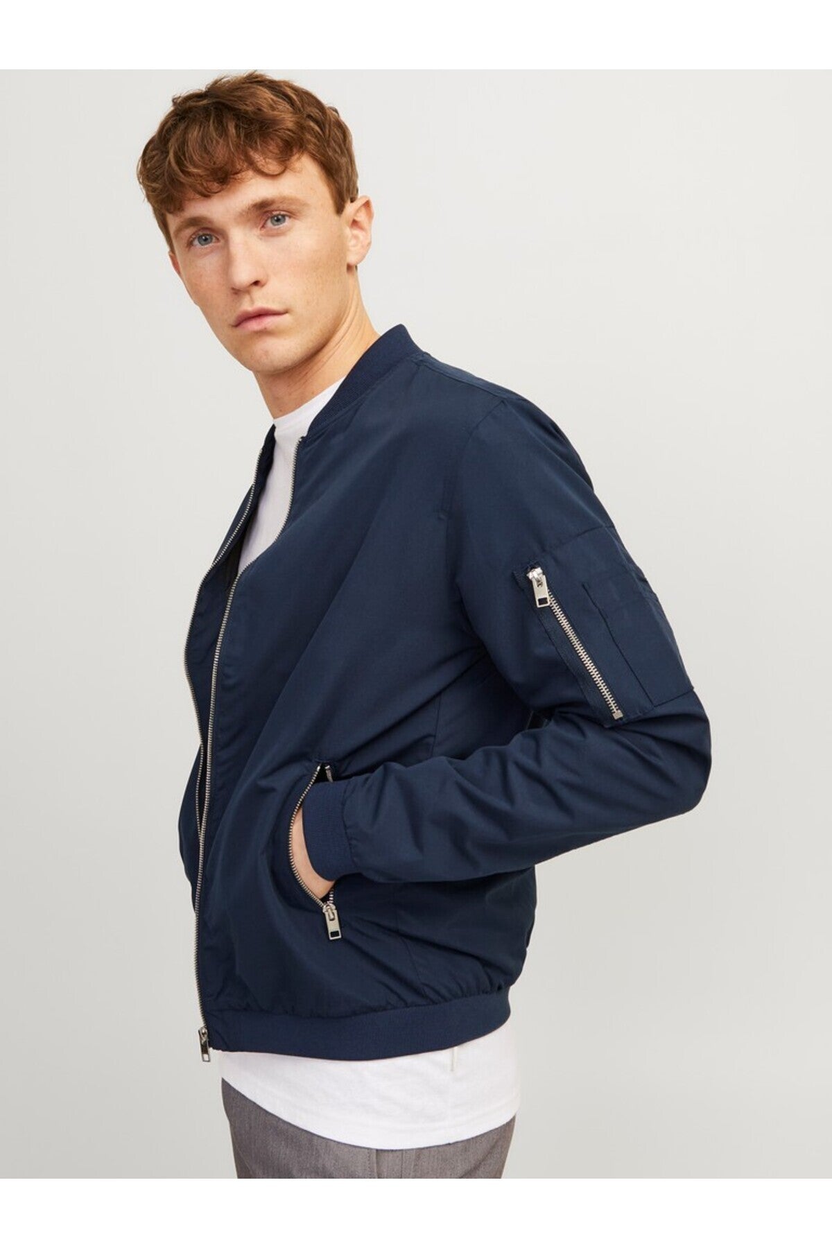 Jack & Jones Rush Erkek Bomber Mont 12165203 - Koyu Lacivert