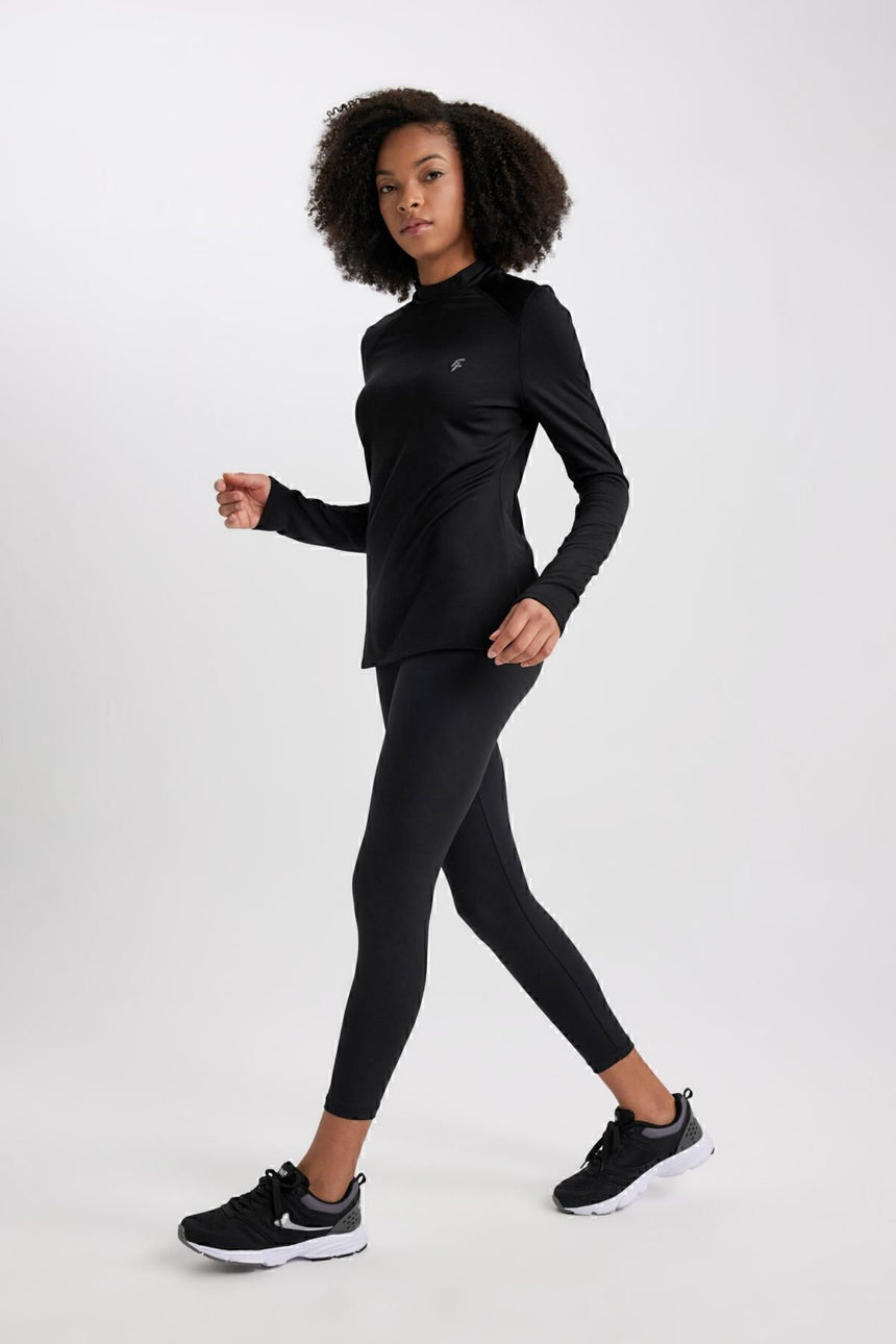 Defacto Kadın Leggings B4147AX - Siyah