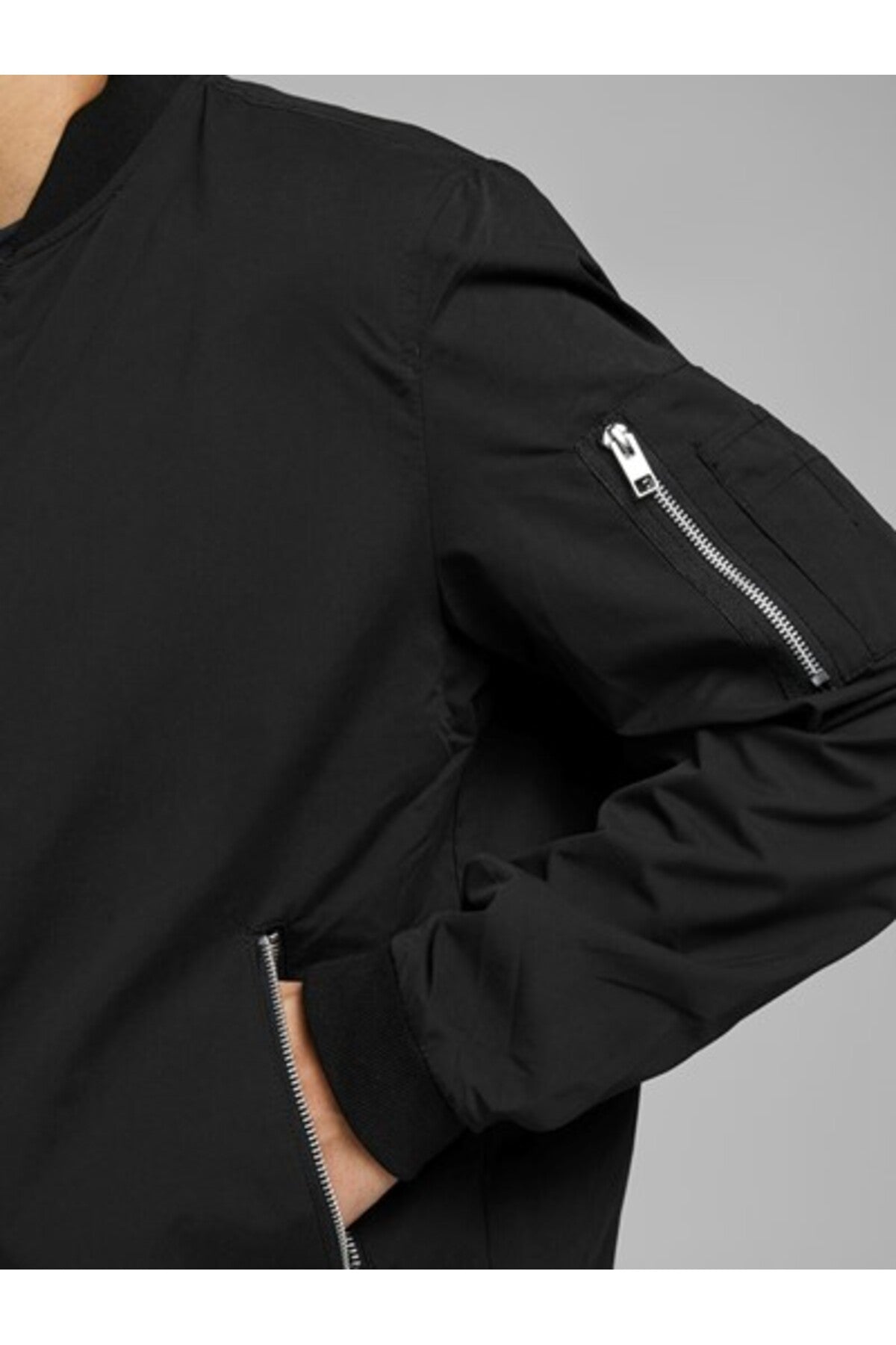 Jack & Jones Rush Erkek Bomber Mont 12165203 - Siyah