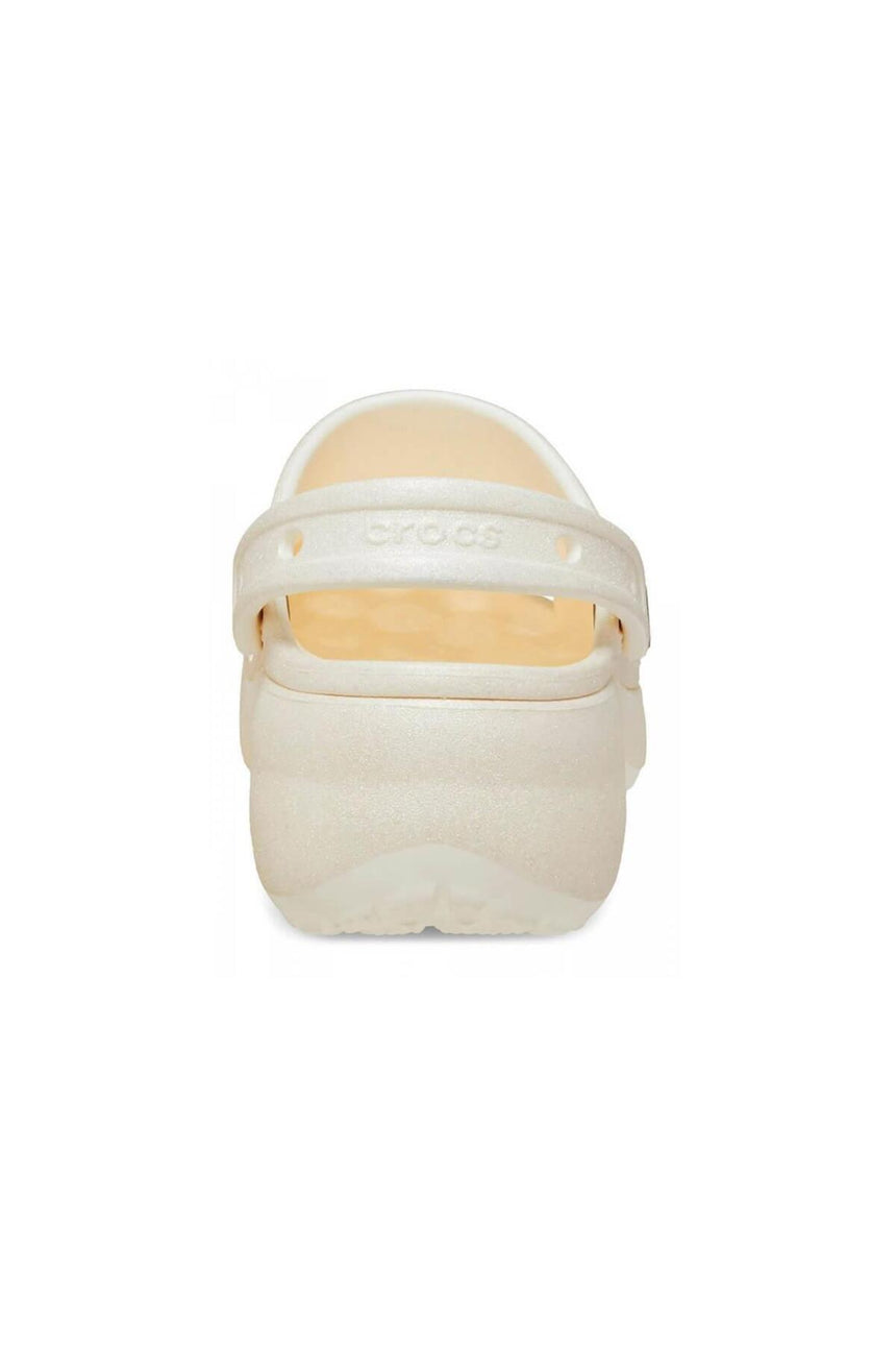 CROCS Classic Platform Glitter ClogW 207241 - Kırık Beyaz