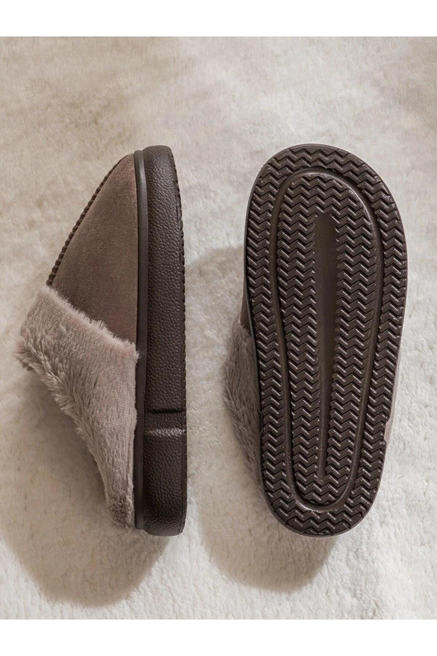 LC Waikiki Kadın Terlik W61699L8 - Gri Kahverengi