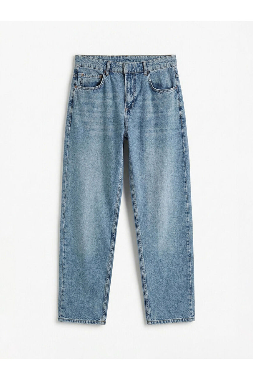 LC Waikiki Erkek Baggy Jean Pantolon S6CY81B8 - İndigo Mavi