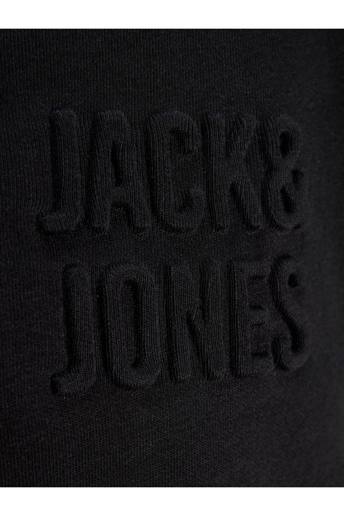 Jack & Jones Newove Erkek Dik Yaka Yarım Fermuarlı Sweatshirt 12299799 - Siyah