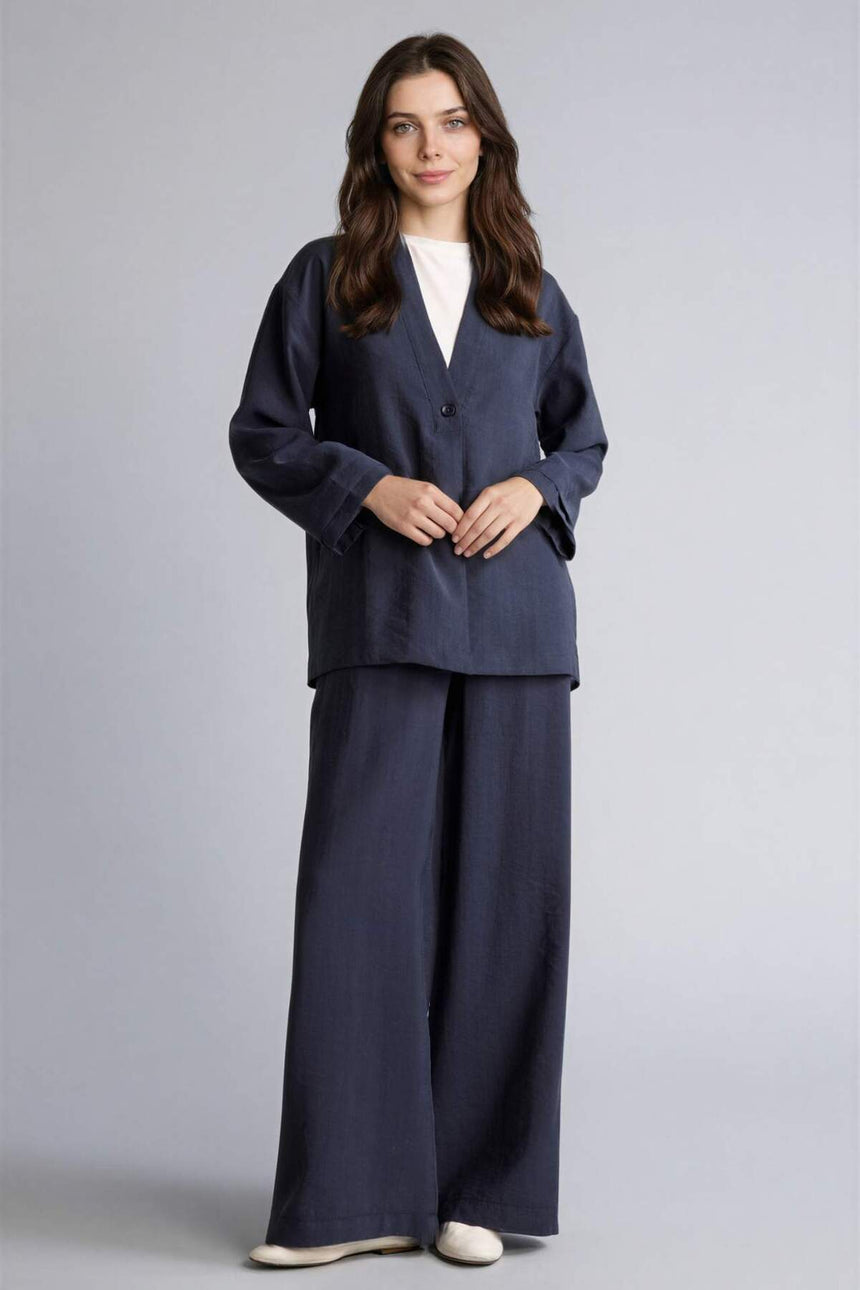Defacto KADIN Woven Bottom H0330AX - Koyu Lacivert