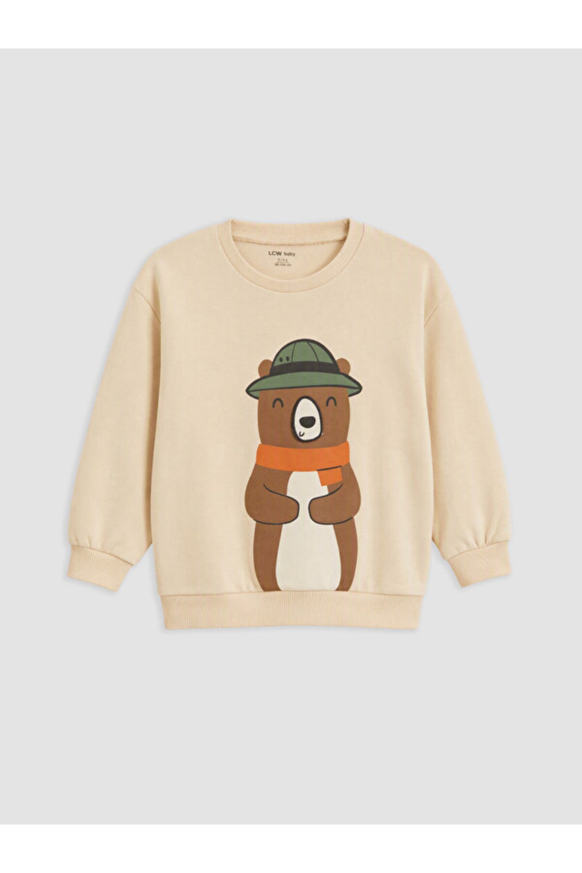 LC Waikiki Erkek Bebek Sweatshirt Pantolon Takımı W6E031D1 - Açık Kahve