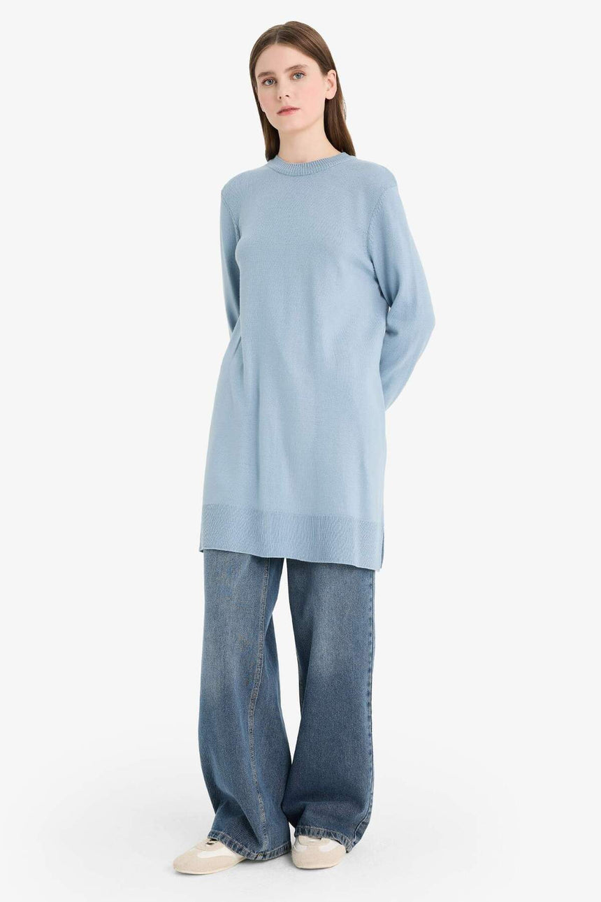 Defacto Kadın Tunic H3431Az - Açık Mavi