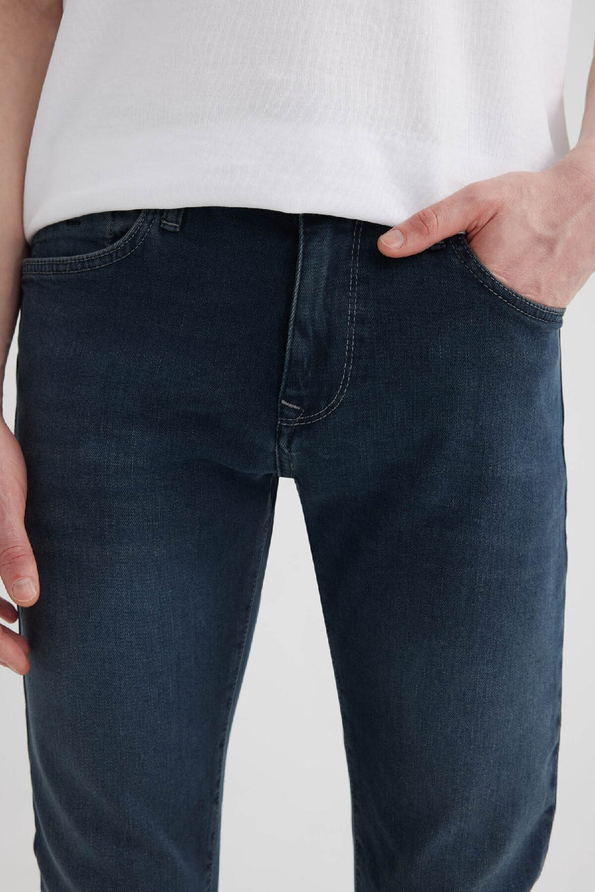 DeFacto Erkek Jean Pantolon B4538AX - Mavi Siyah