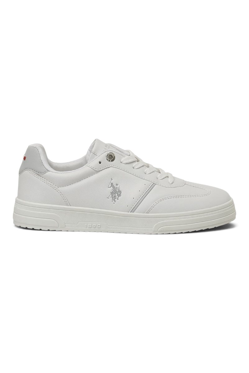 Sporline mağazasından beyaz renkli, PU malzemeden üretilmiş U.S. Polo Assn. kadın sneaker ayakkabı