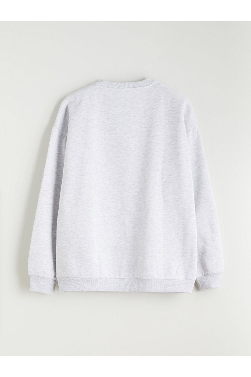 LC Waikiki Kadın Sweatshirt W5KP59E8 - Açık Gri