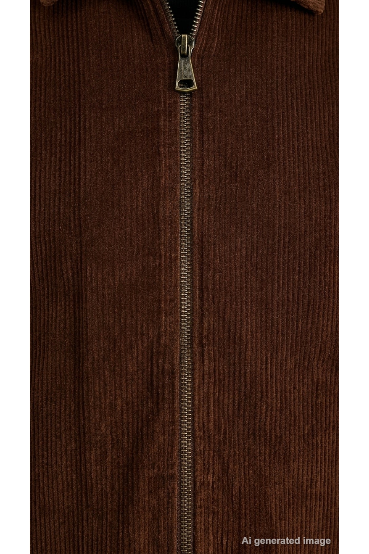 Jack & Jones Originals Toronto Erkek Fermuarlı Kadife Overshirt Gömlek 12305993 - Kahverengi