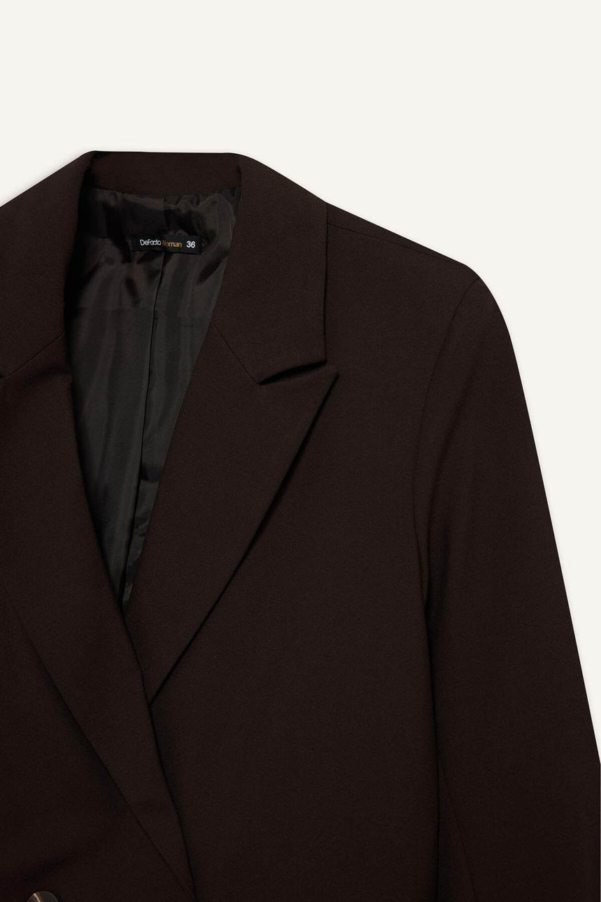 DeFacto E7732AX Kadın Blazer Ceket - Kahverengi