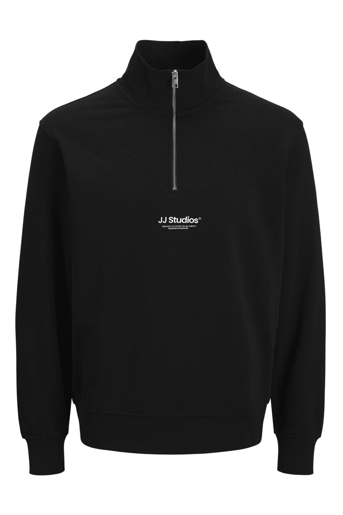 Jack & Jones Soho Erkek Yarım Fermuarlı Sweatshirt 12278793 - Siyah