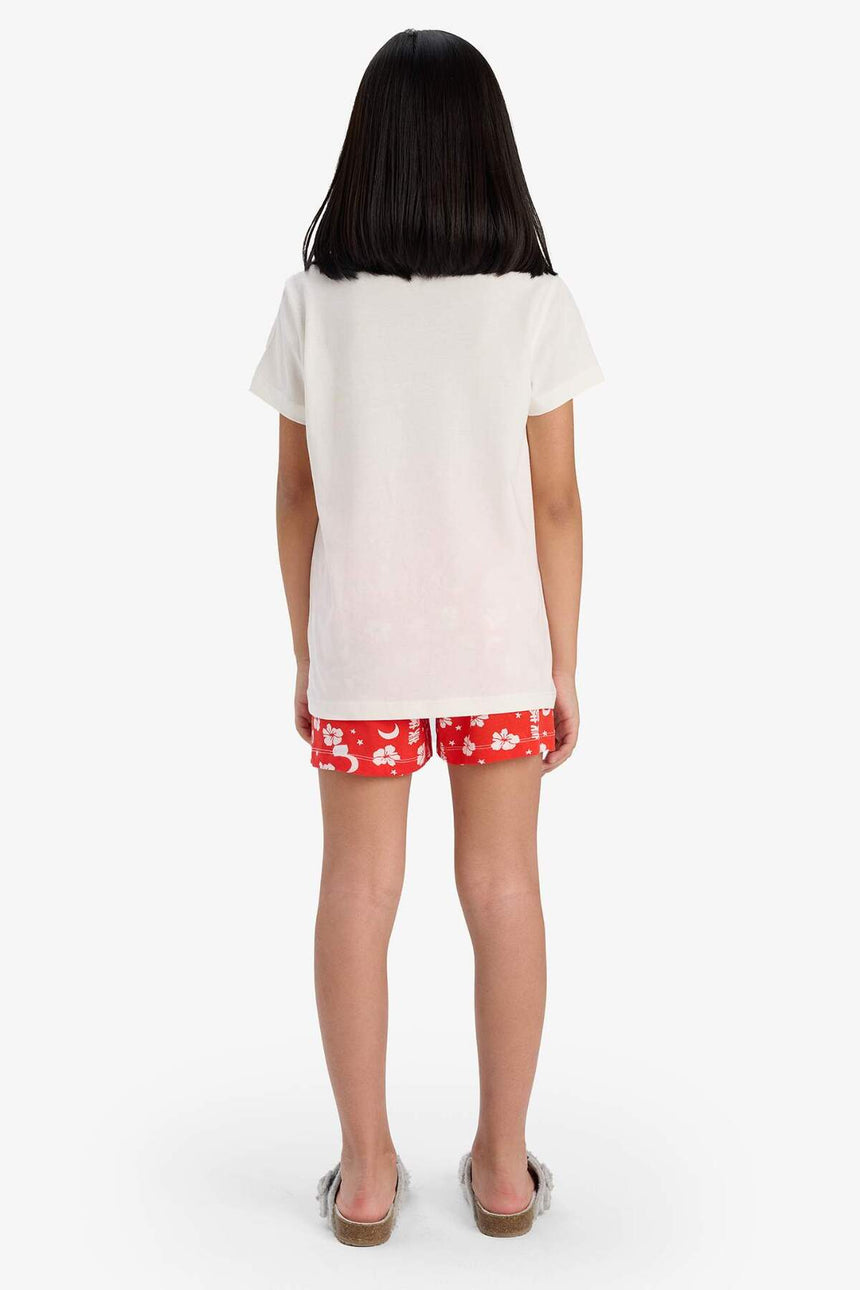DeFacto Çocuk Pijama Takımı E0530A8 - Ekru