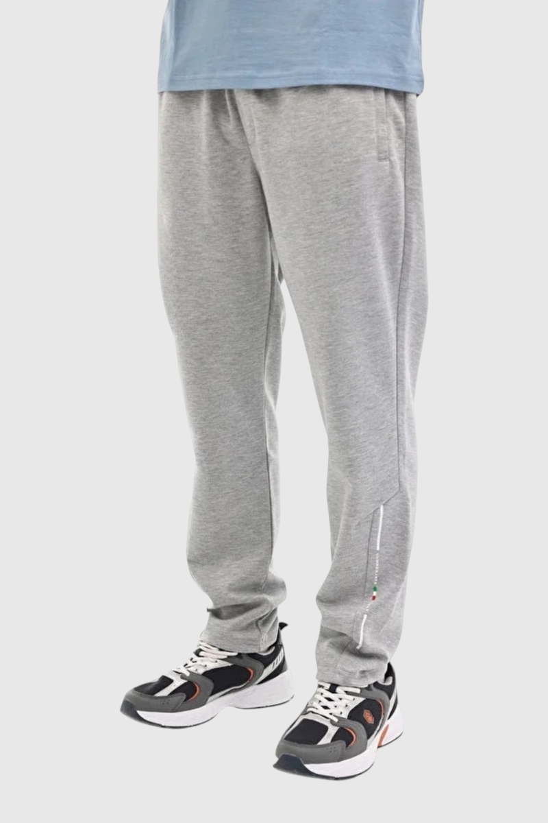 Sporline Lumberjack gri renkli, regular kesim, polyester karışımlı erkek eşofman altı