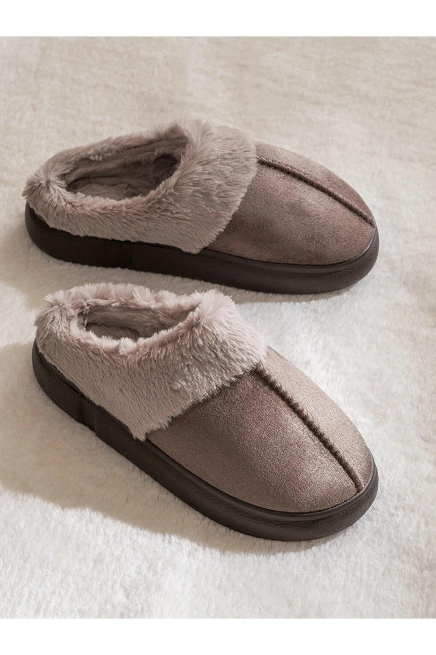 LC Waikiki Kadın Terlik W61699L8 - Gri Kahverengi