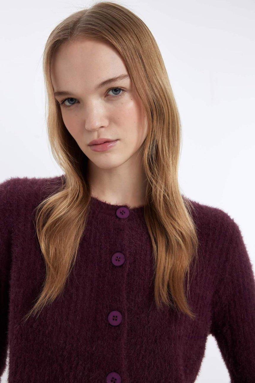Defacto Kadın Cardigan Z9318Az - Bordo
