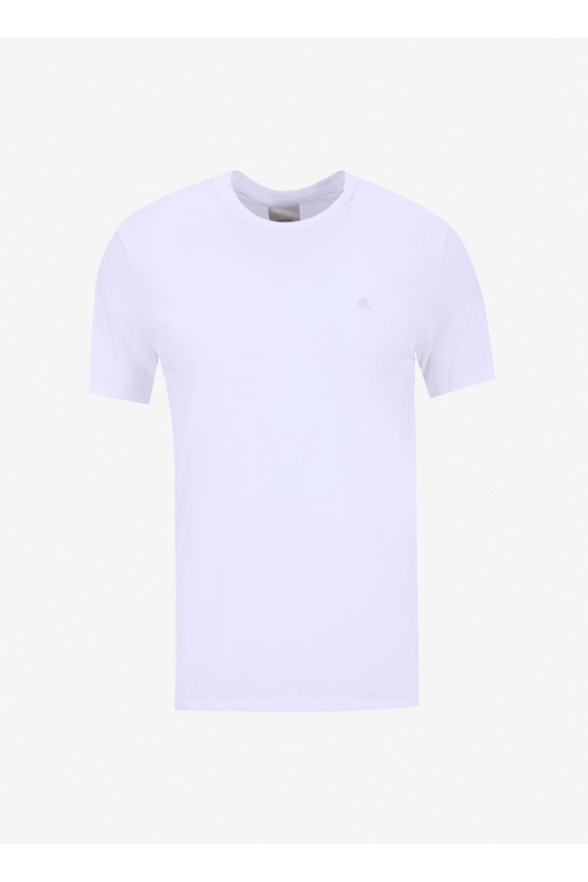 Calvin Klein Slim Stretch Cotton Crewneck Erkek T-Shirt LV04LC240G - Beyaz