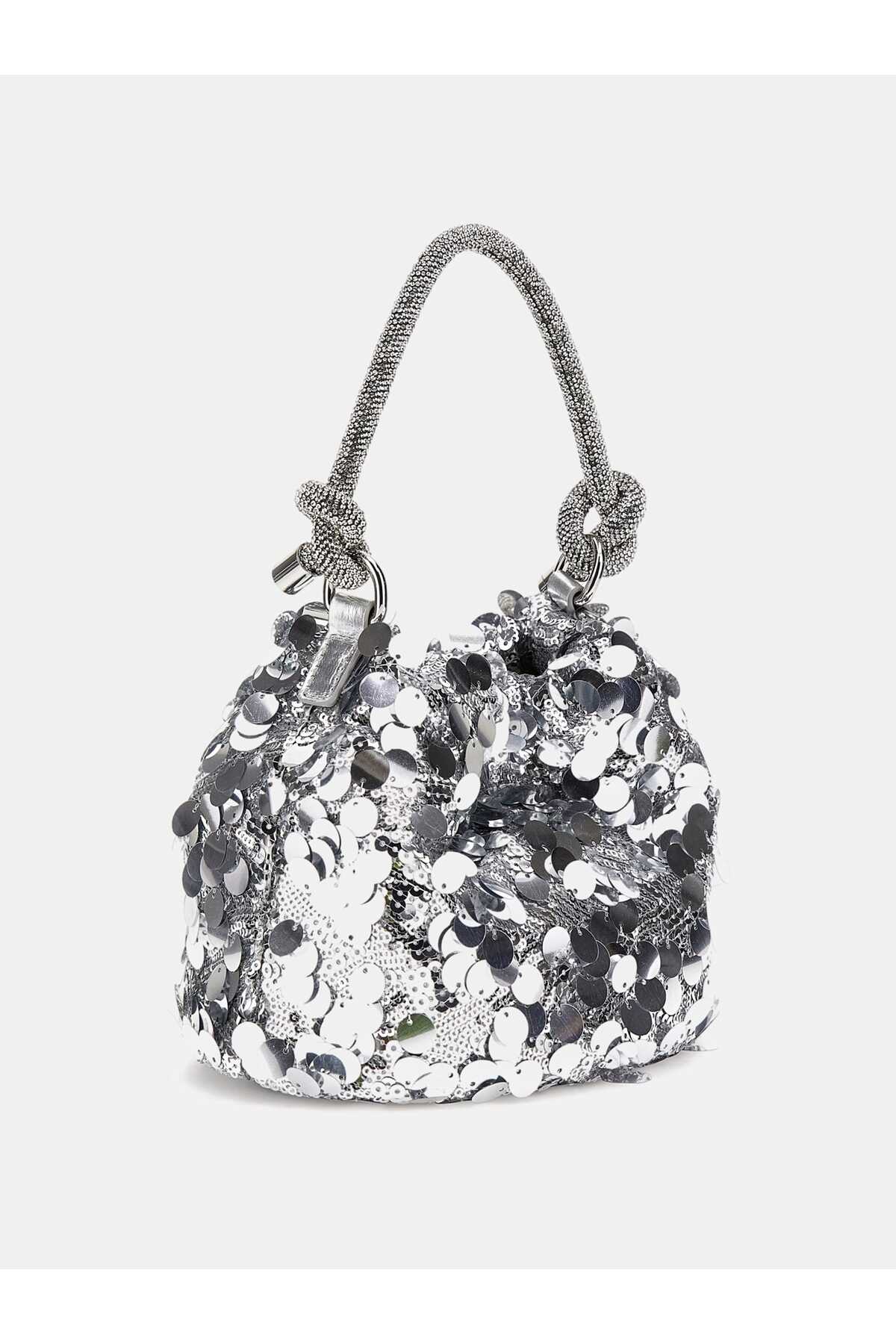 Guess Holiday Shine Kadın Omuz Çantası HWEY9538750 - Gri