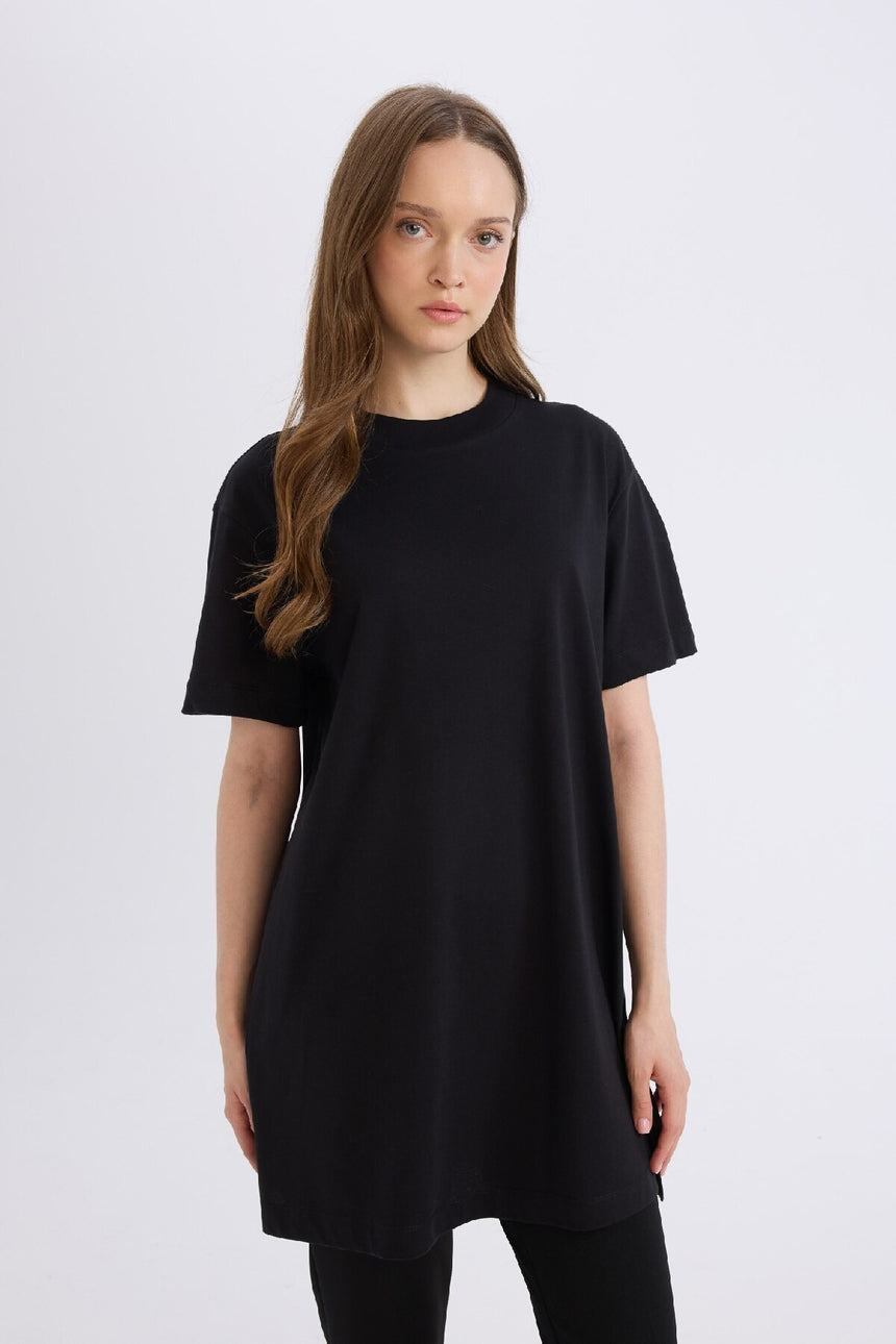Defacto Kadın Short Sleeve Tunic A8351Ax - Ekru