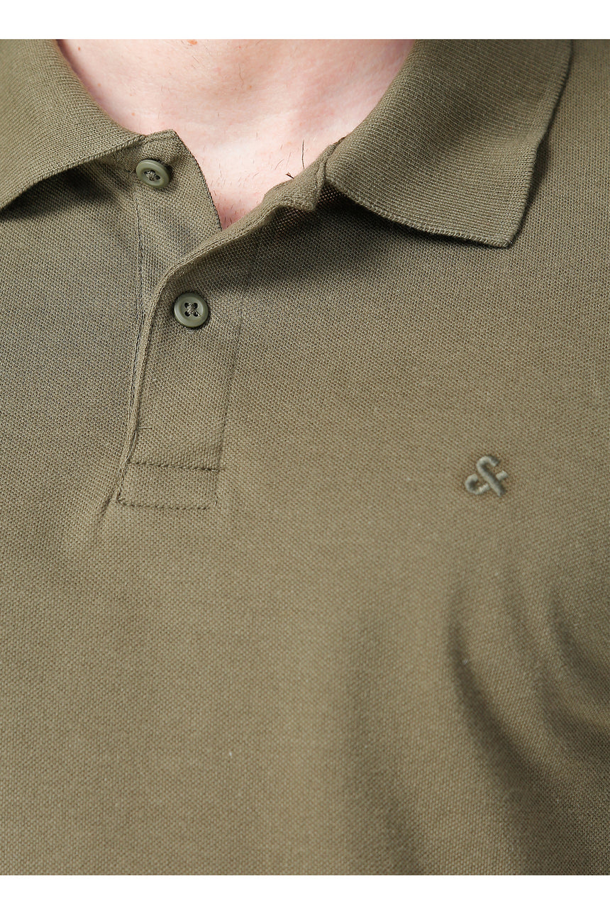 JACK&JONES JJEBASIC POLO SS NOOS 12136516 - Koyu Zeytin Yeşili