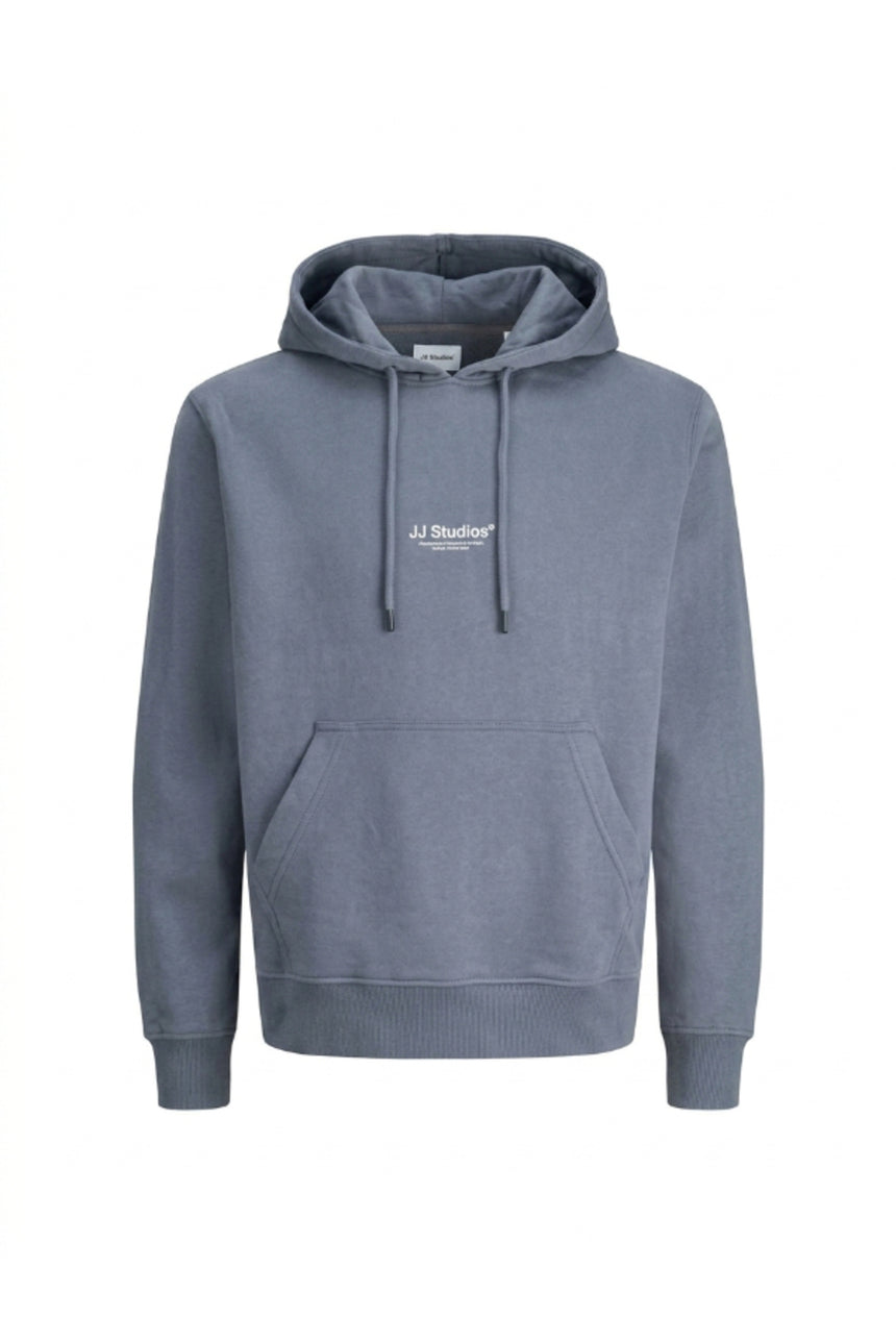 JACK&JONES PLUS JJESOHO SWEAT HOOD NOOS PLS 12279516 - Koyu Gri