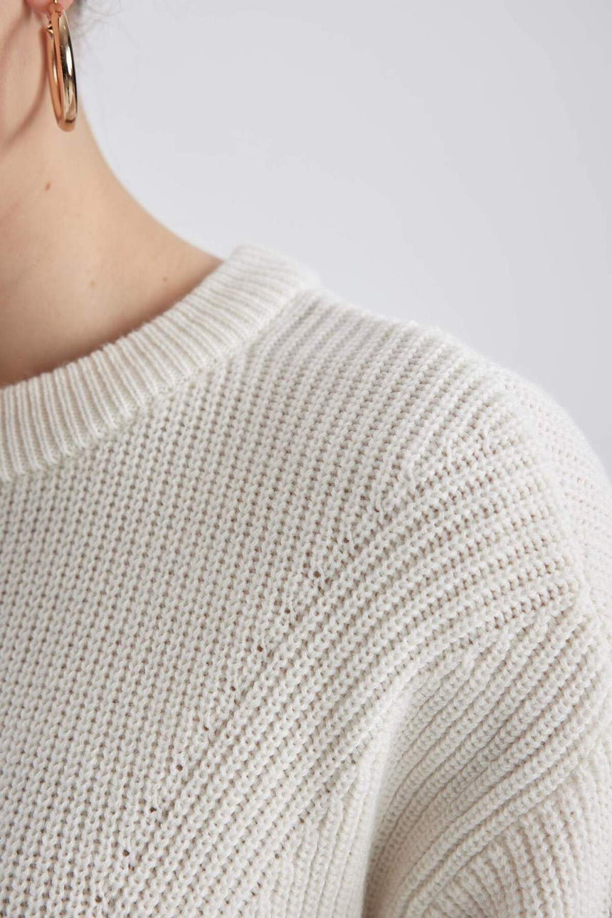 Defacto Kadın Pullover H6905Az - Ekru