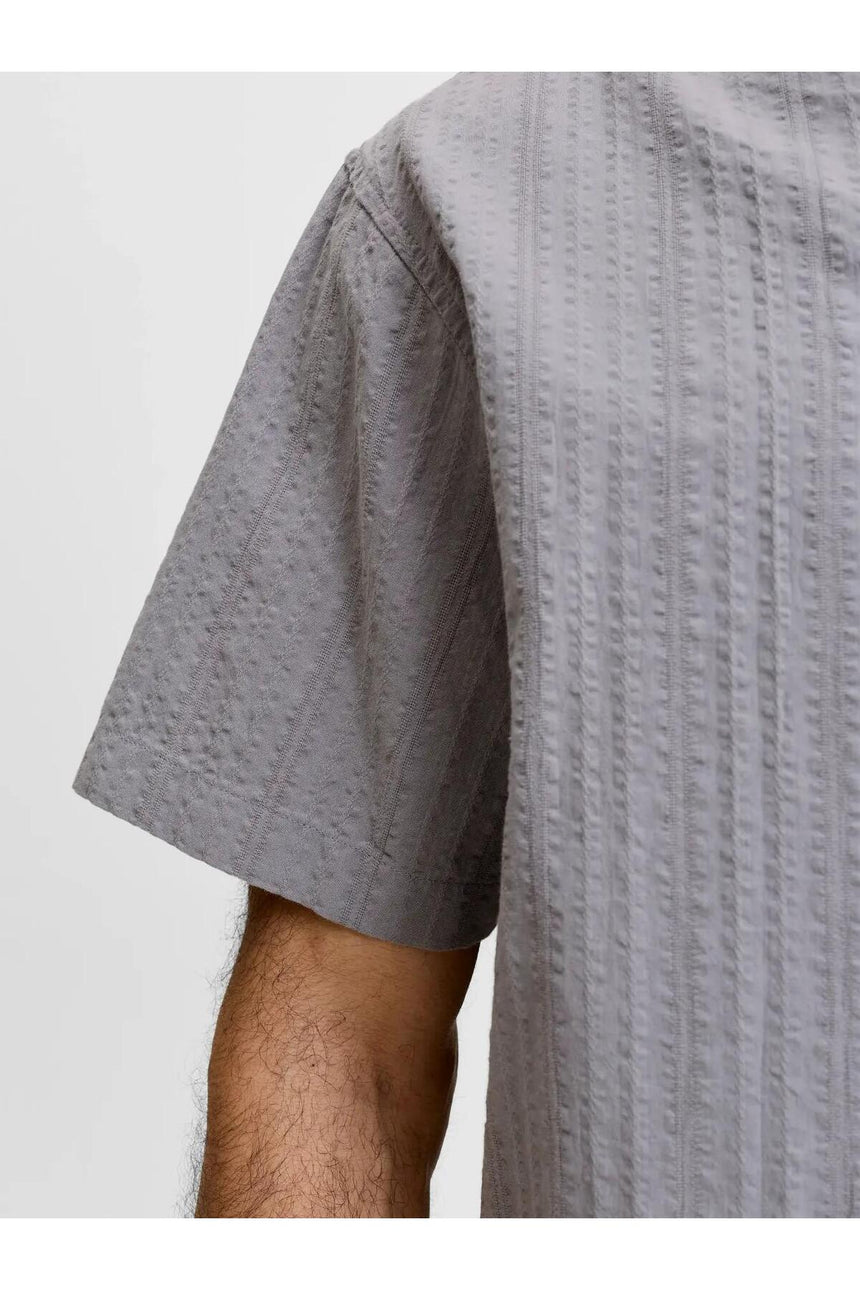 JACK&JONES JJETYSON RESORT SHIRT SS SN 12289457 - Antrasit/ Gri