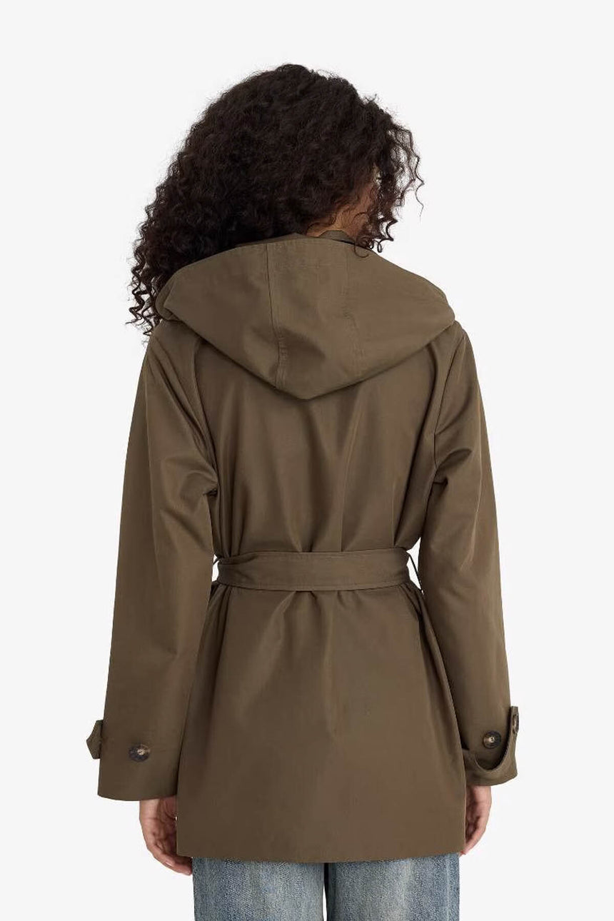 Defacto Kadın Trenchcoat E8582AX - Koyu Yeşil