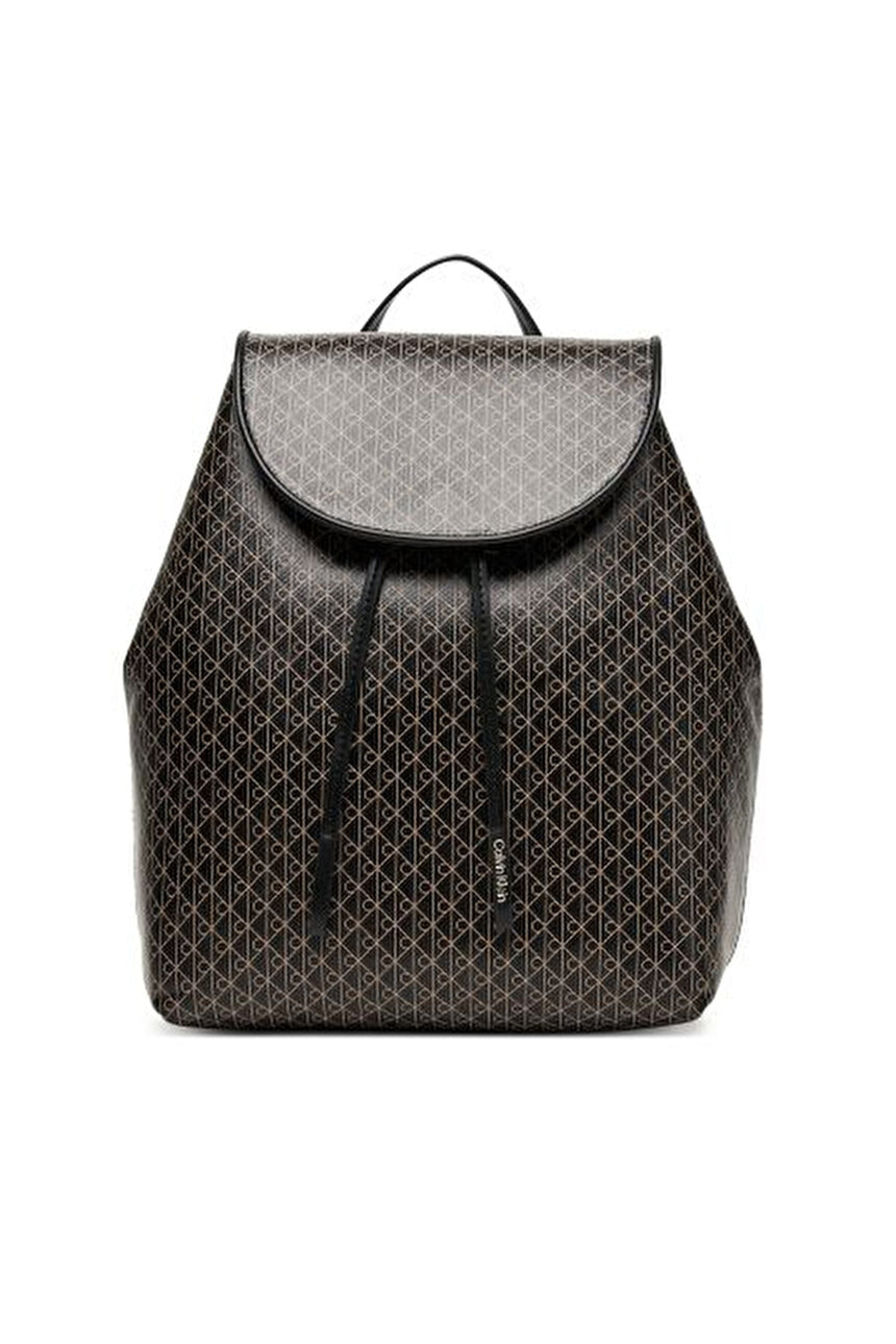 Calvin Klein Kadın EMBLEM AOP MINI BACKPACK LV04F3507G - Siyah