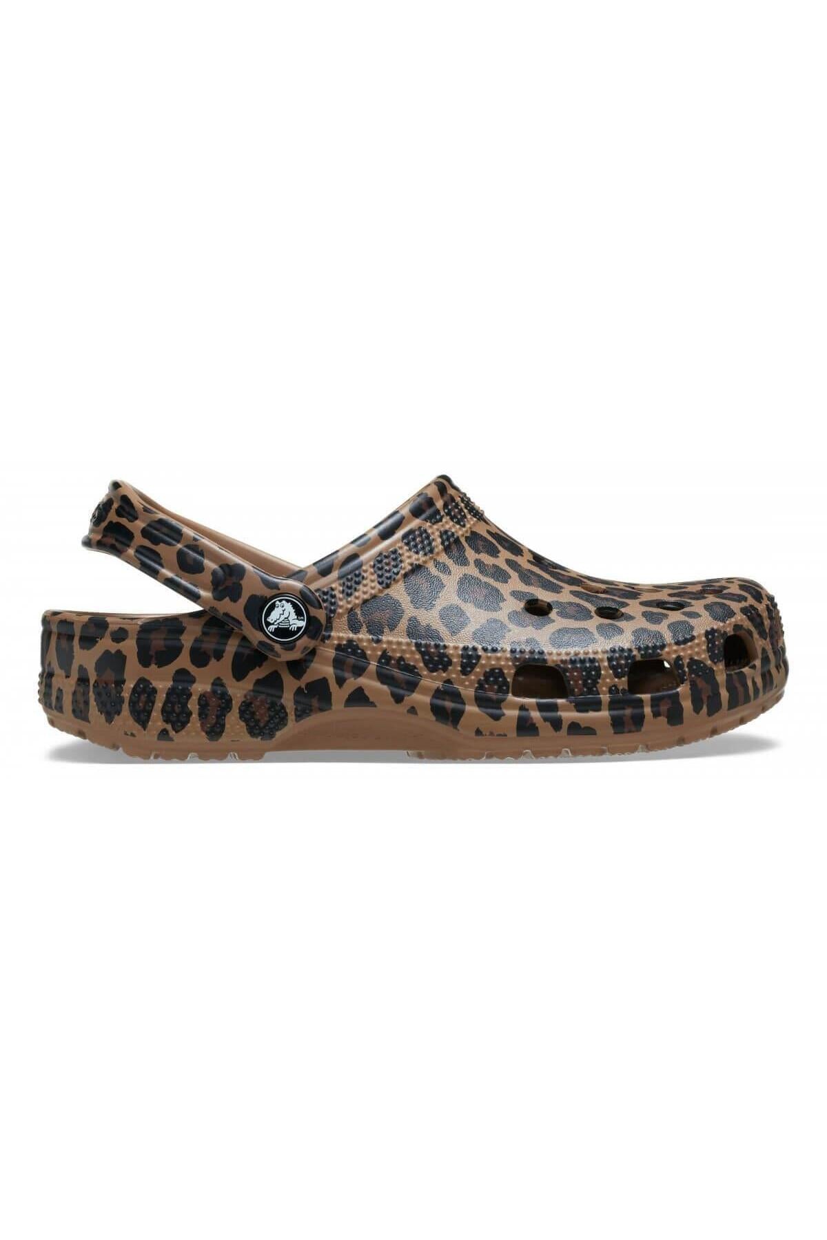 Crocs Classic Animal Clog Unisex Terlik 211800 - Kahverengi/Leopar
