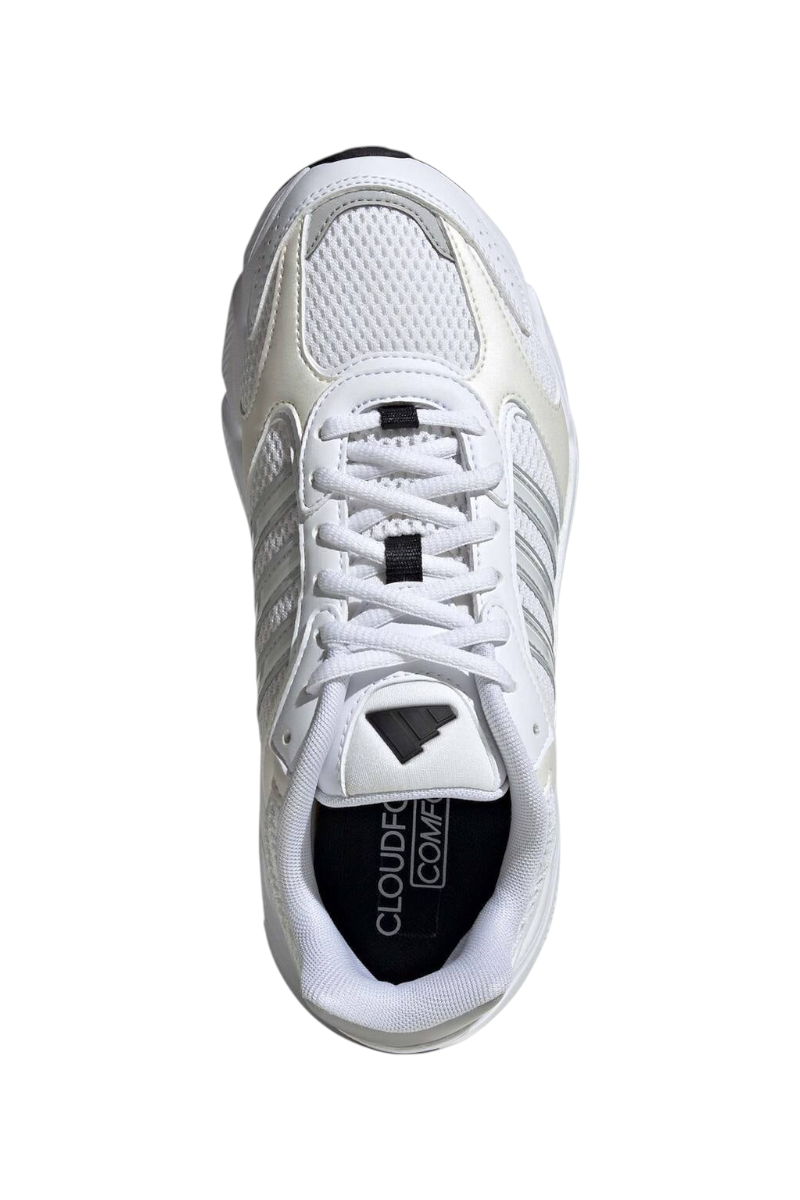 Sporline adidas Crazychaos 2000 beyaz kadın sneaker, tekstil yüzeyli ve üstten görünüm