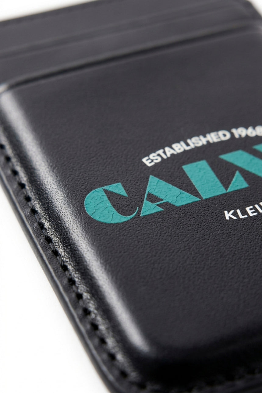 Calvin Klein Erkek GRAPHIC MAGNET PHONE CARDHOLDER LV04D1216G - Siyah