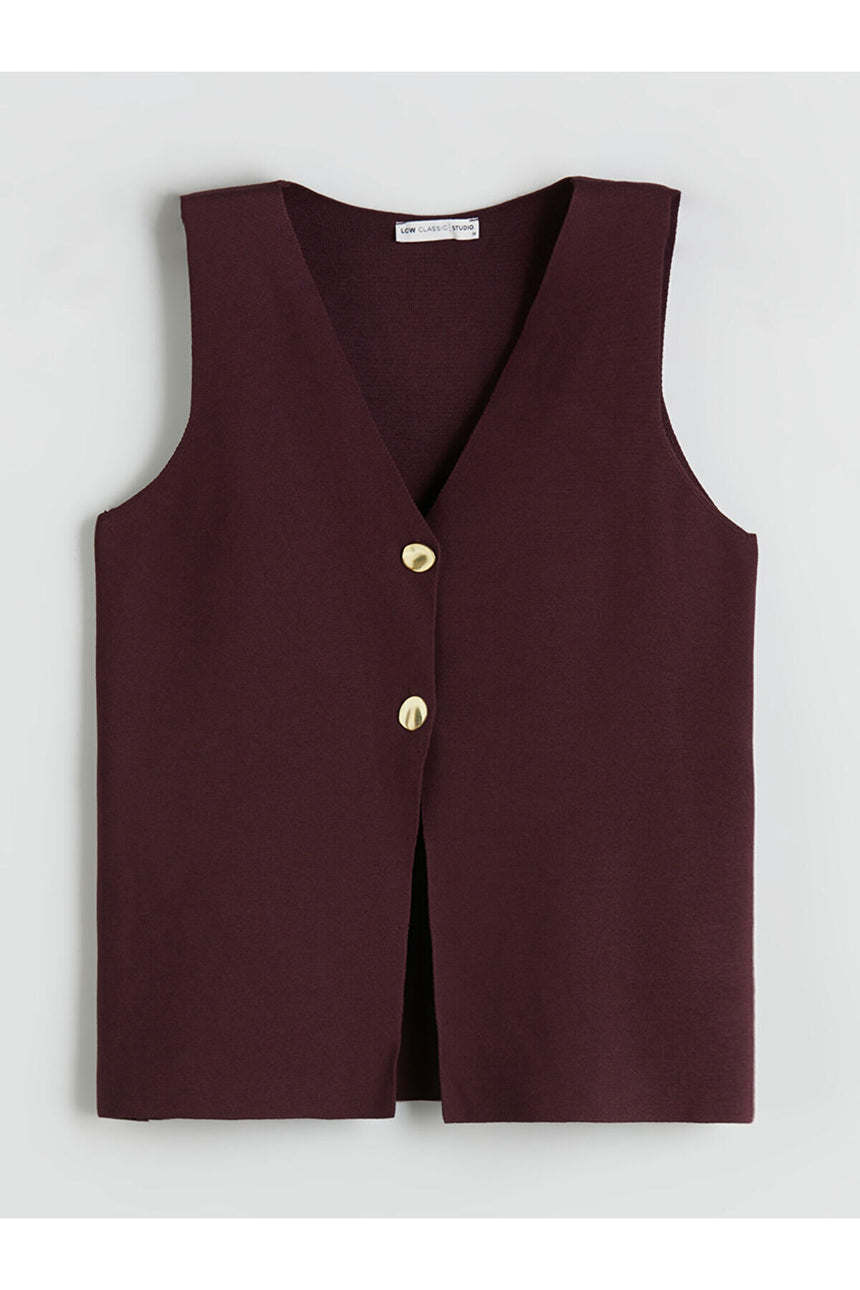 LC Waikiki Kadın Yelek W5EB82E8 - Bordo