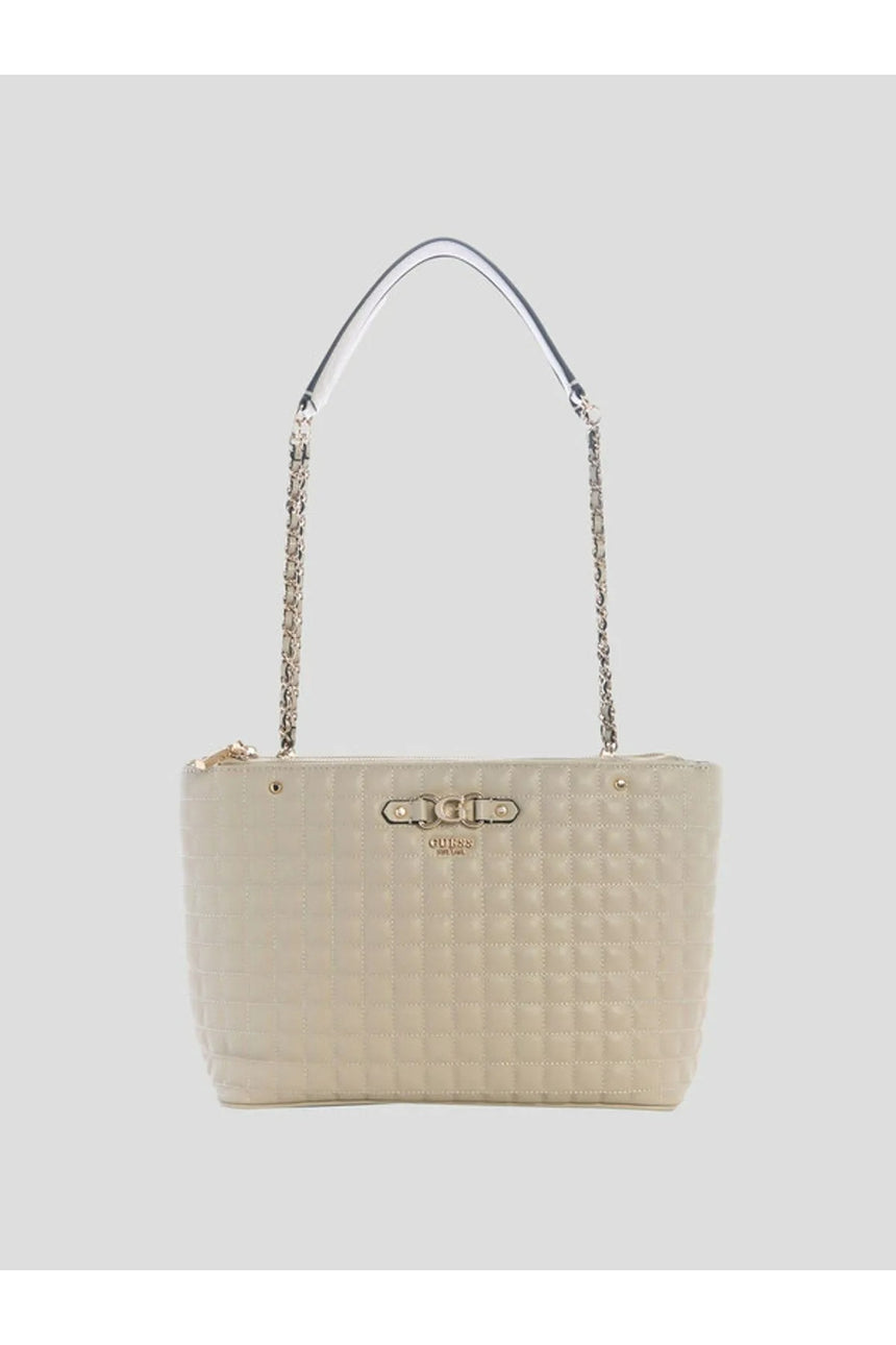 GUESS KADIN NADIRA STATUS TOTE HWQG8424220 - Açık Bej / Krem