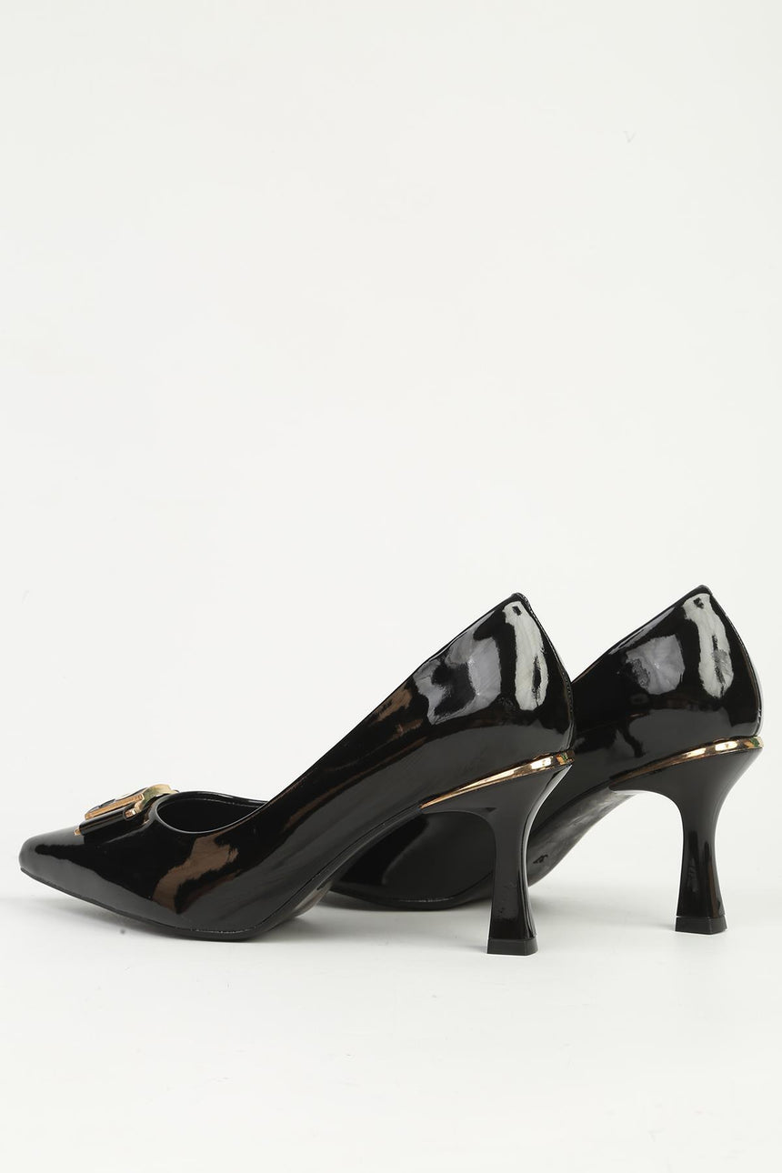 Pierre Cardin Kadın Stiletto - Siyah Parlak