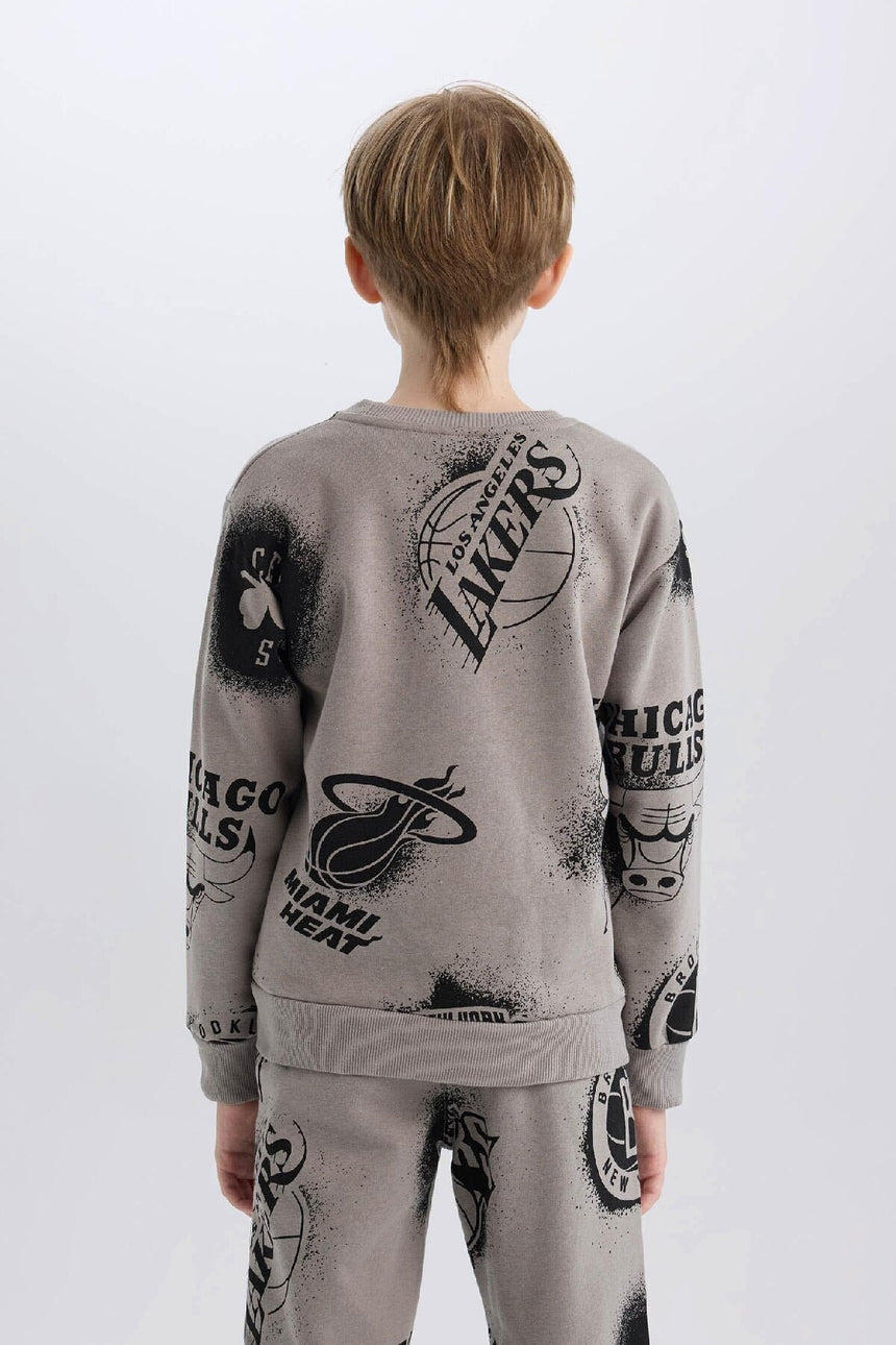 Defacto Çocuk Sweat Shirt Y4130A6 - Gri
