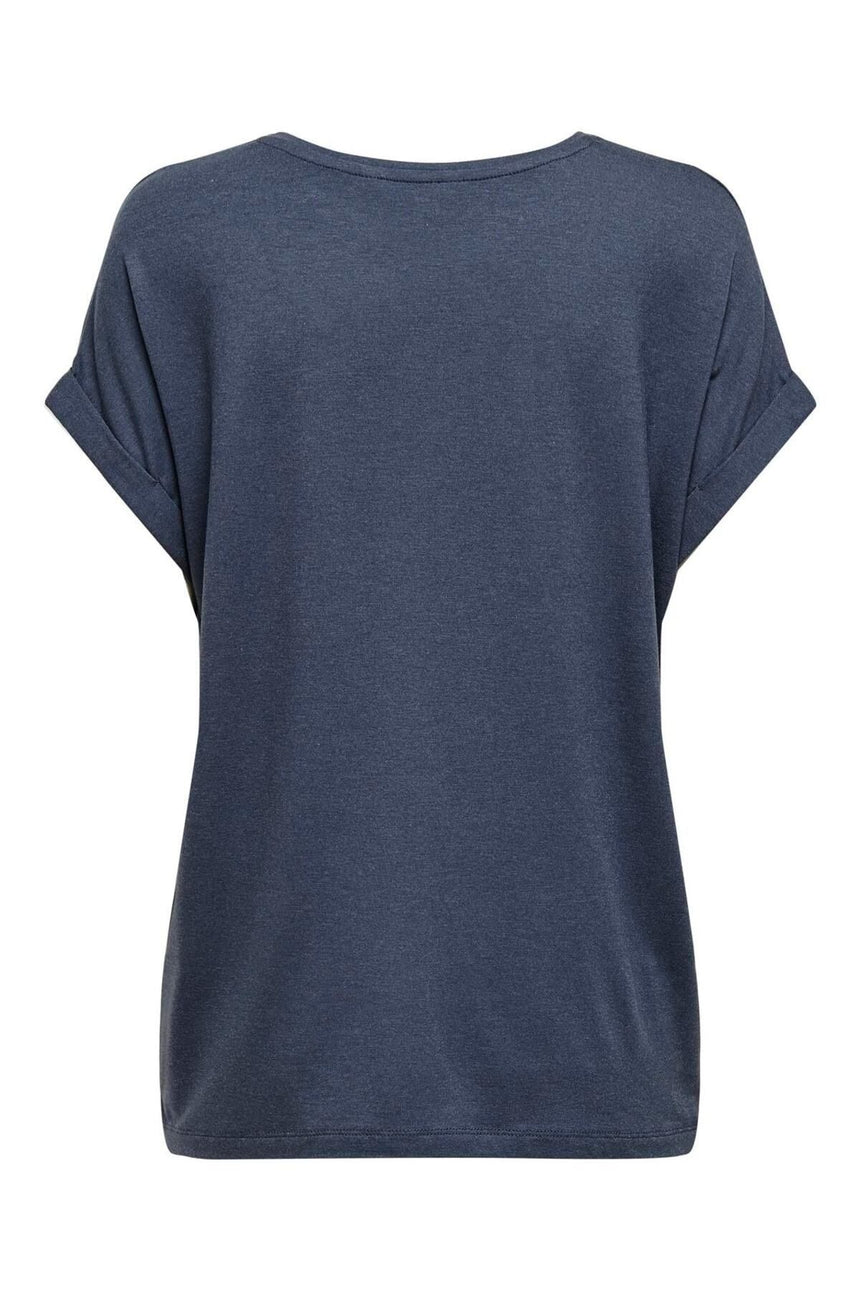 ONLY T-SHIRT 15106662 - Ton Geçişli Mavi