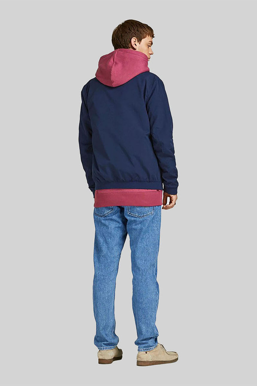 JACK&JONES JJERUSH HARRINGTON BOMBER NOOS 12204277 - Koyu Lacivert