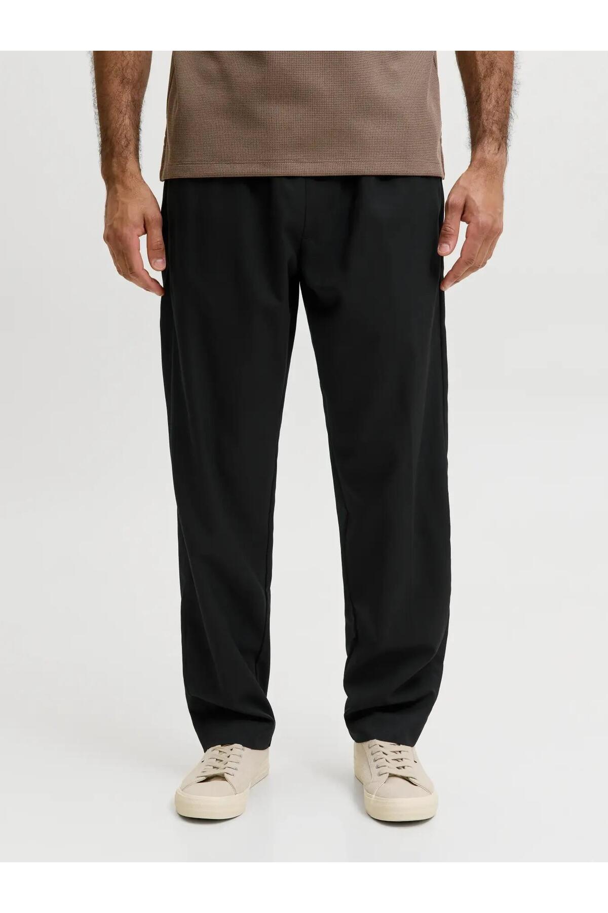 Jack & Jones Kane Toby Erkek Büyük Beden Jogger Pantolon 12298912 - Siyah