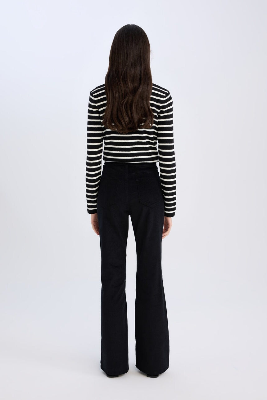 DeFacto Kadın Oversize Pantolon S0612AZ - Siyah