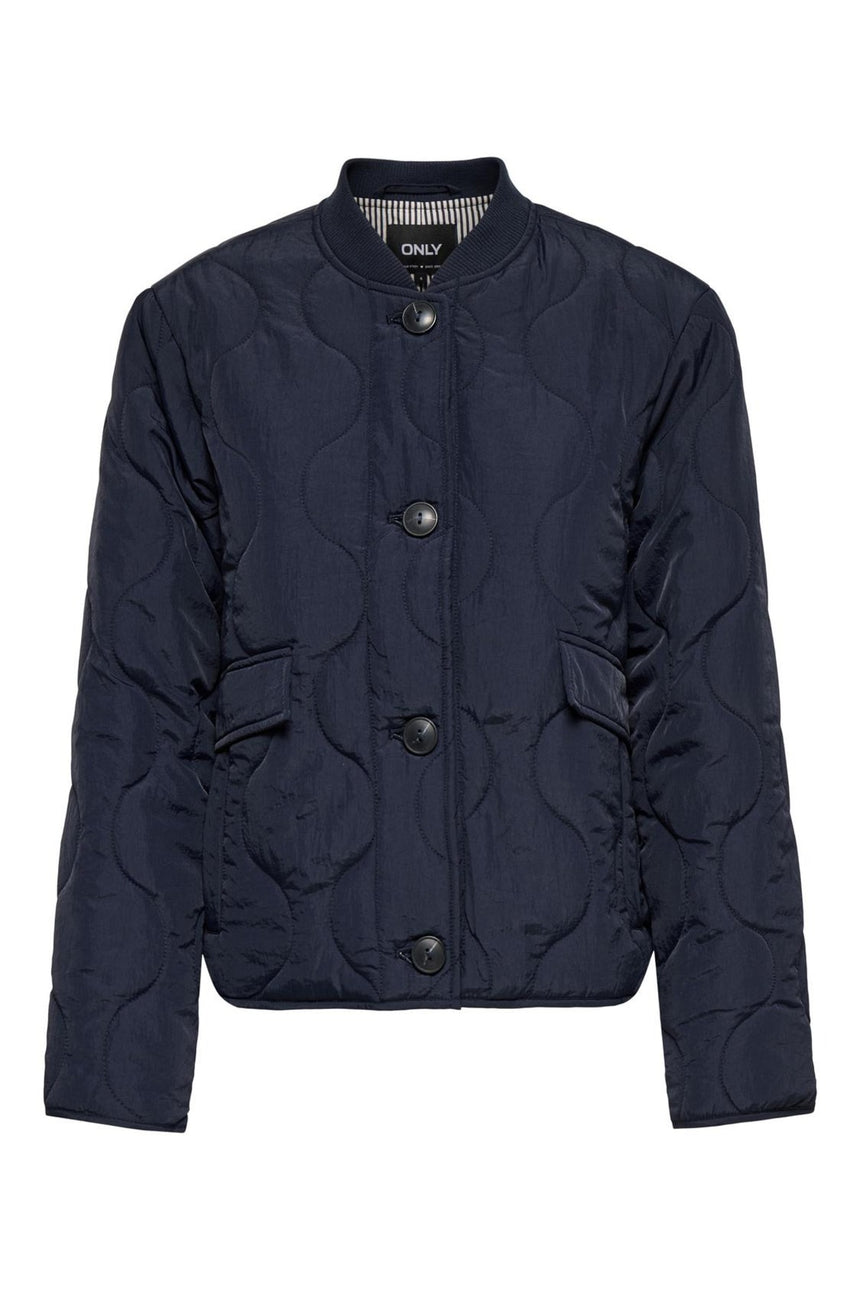ONLY ONLSALSA QUILTED JACKET CC OTW 15373694 - Koyu Mavi