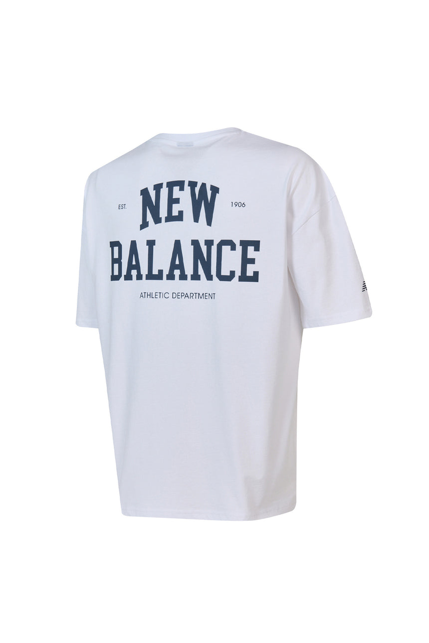 NEW BALANCE ERKEK T-SHİRT MNT1602 - Beyaz