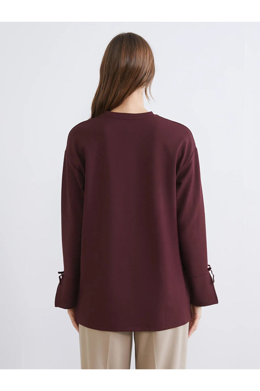 LC Waikiki Kadın Oversize Tunik W5LH53D8 - Koyu Mor