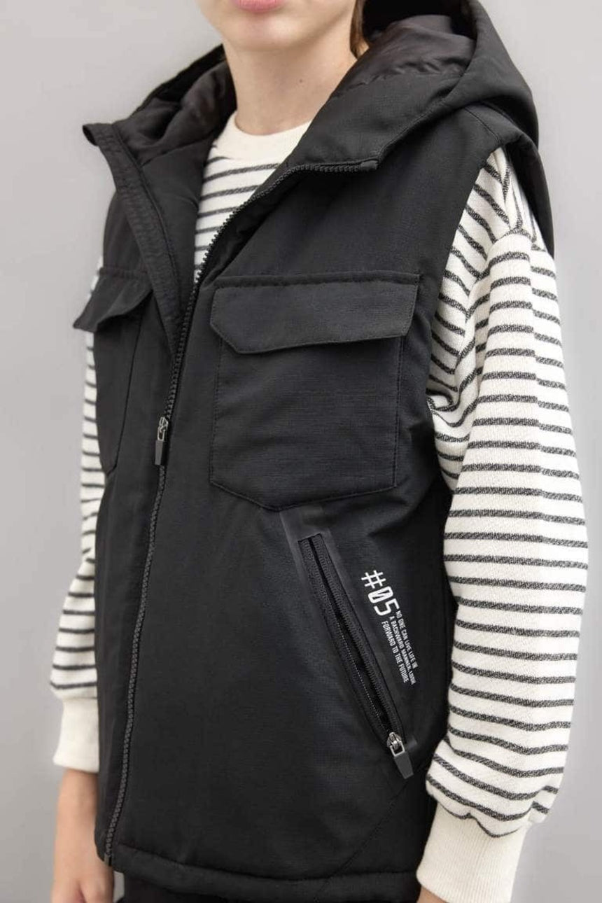 Defacto Çocuk Vest C4340A8 - Siyah