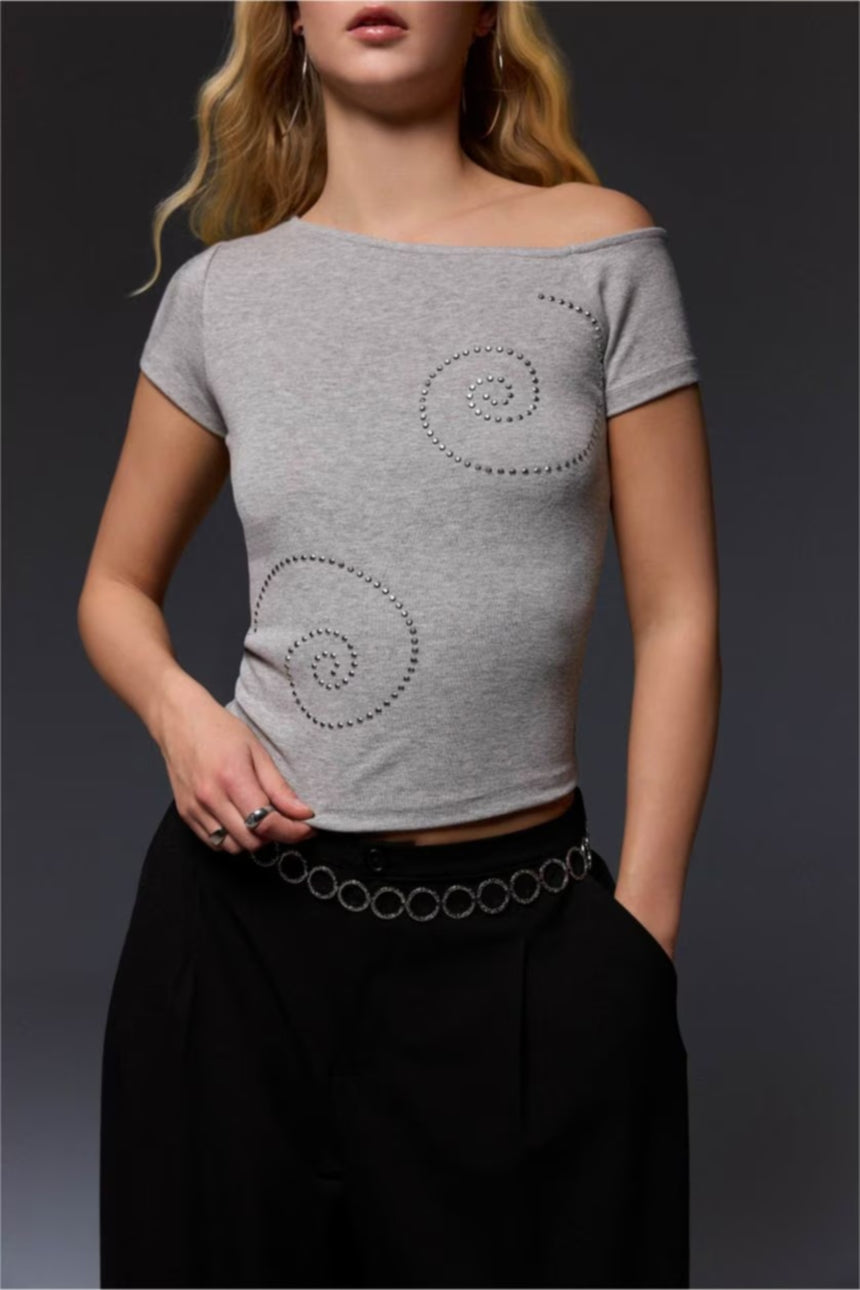 DeFacto G9735AX Kadın T-Shirt - Gri