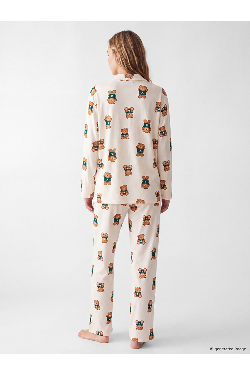 LC Waikiki Kadın Pijama Takımı W67667D8 - Soluk Pembe