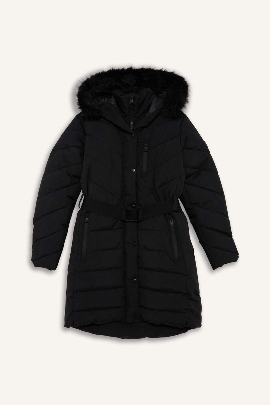 DeFacto Kadın Parka C8505AX - Siyah